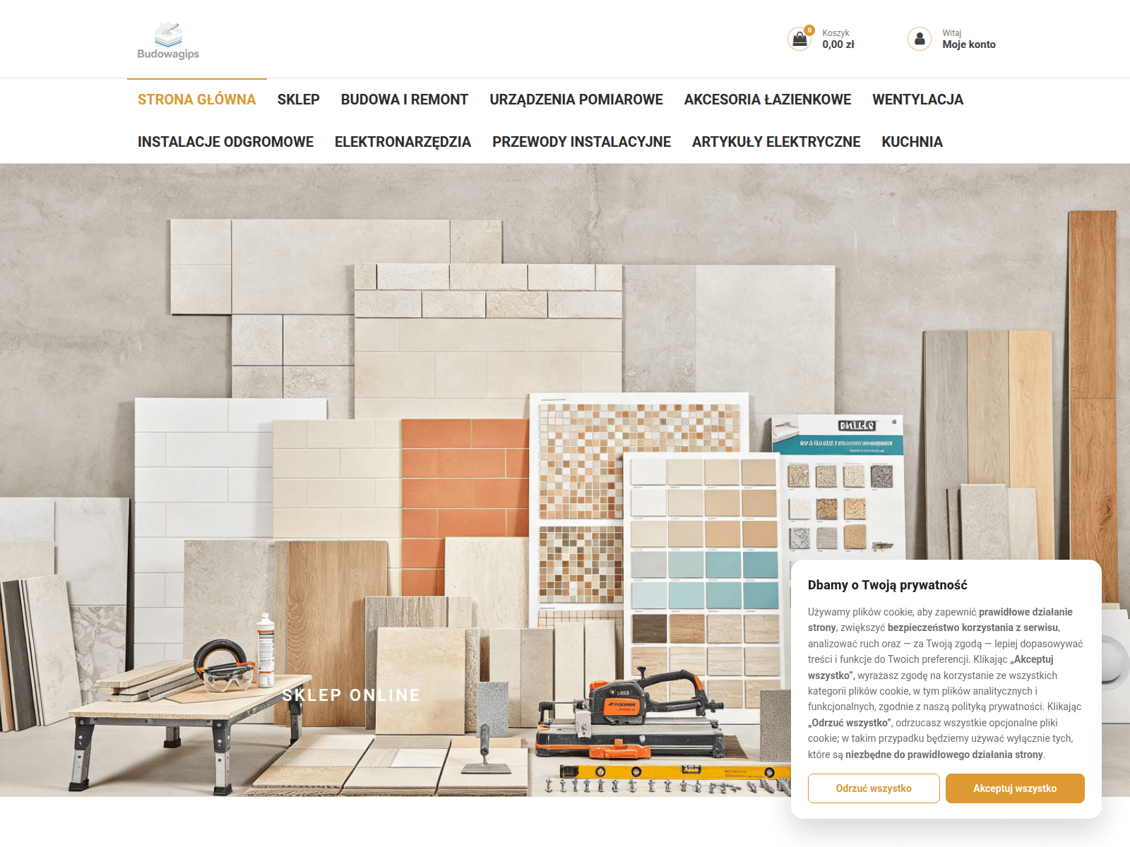 Screenshot of budowagips.com