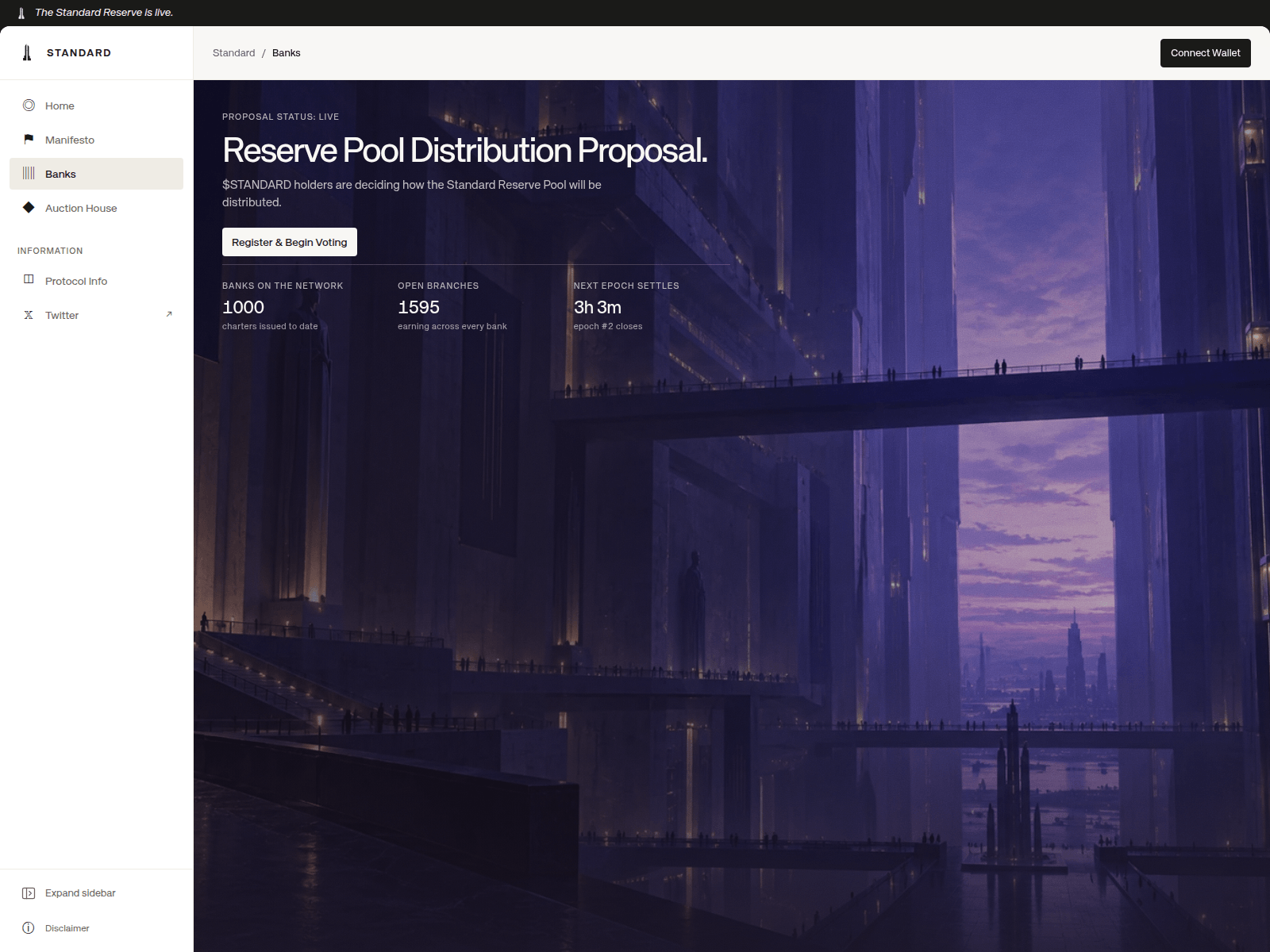 Screenshot of standardlreserves.xyz
