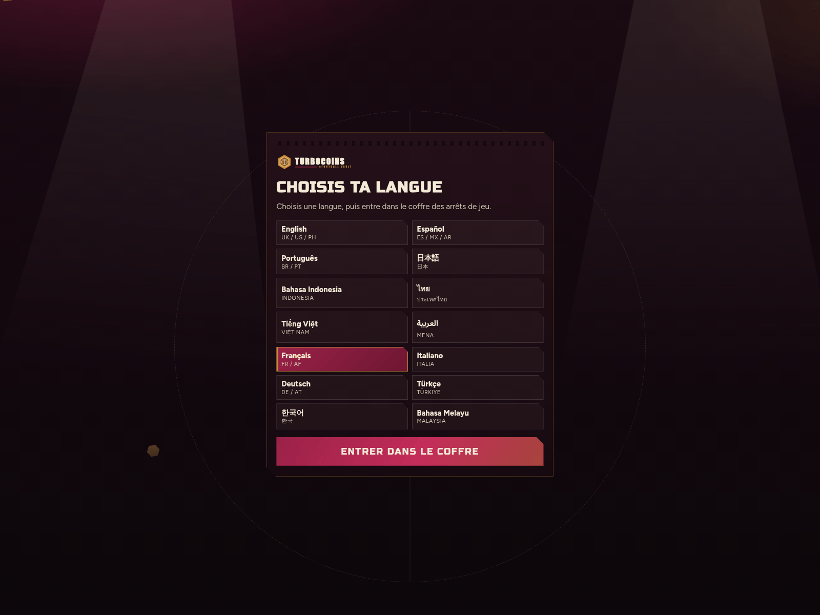 Screenshot of turbocoins.org