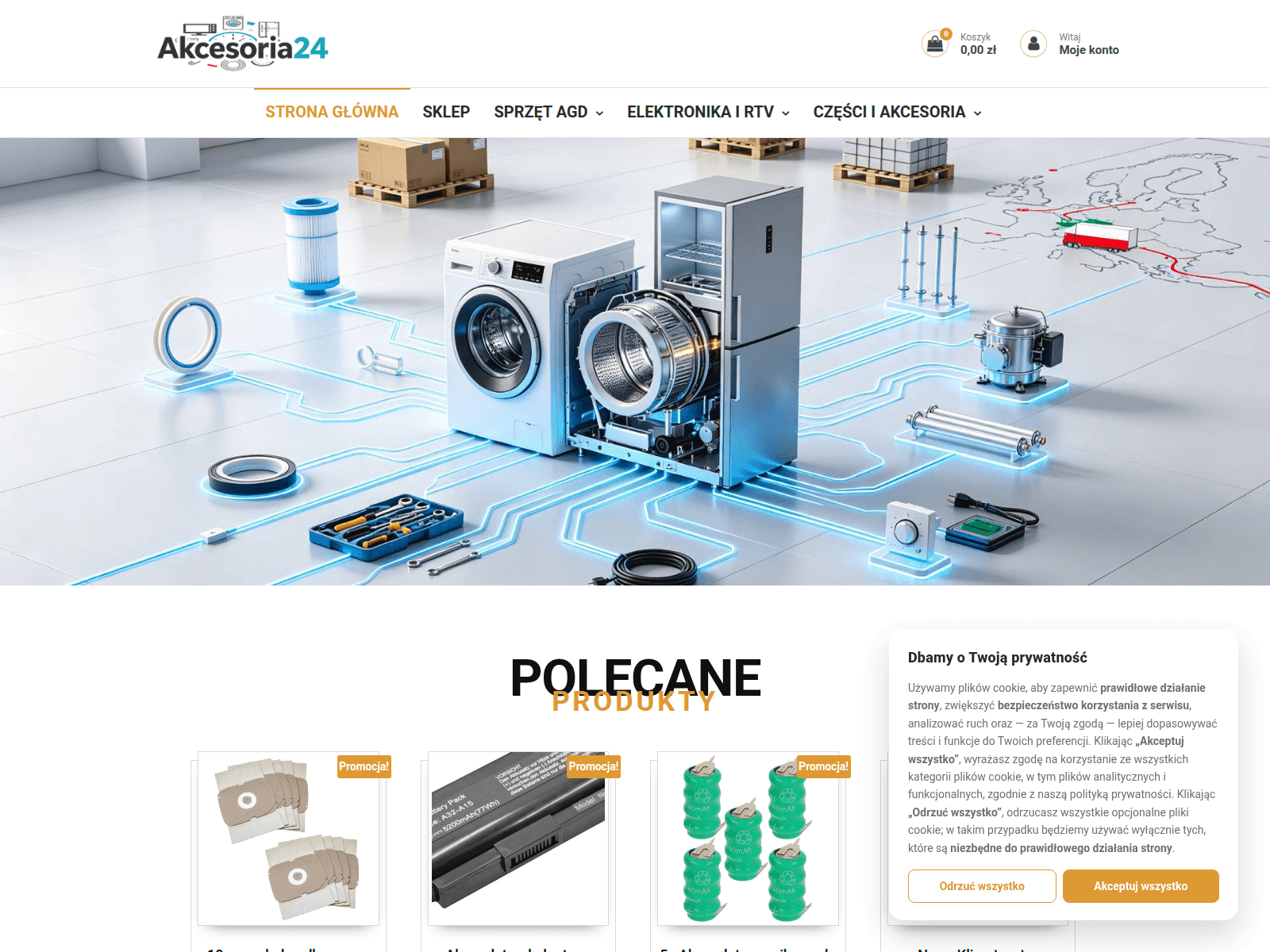 Screenshot of akcesoria24.com