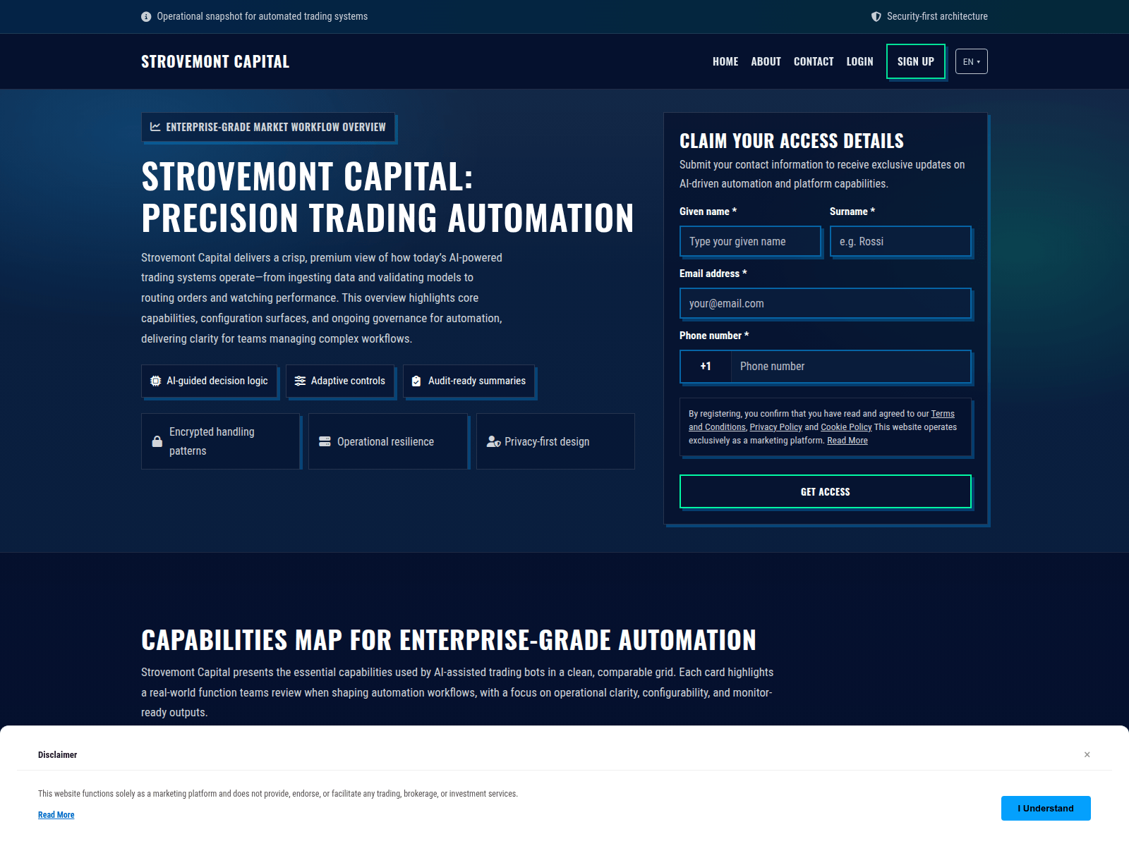 Screenshot of strovemontcapital.pro