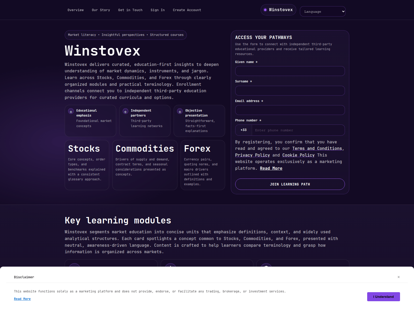 Tangkapan layar dari winstovex.shop