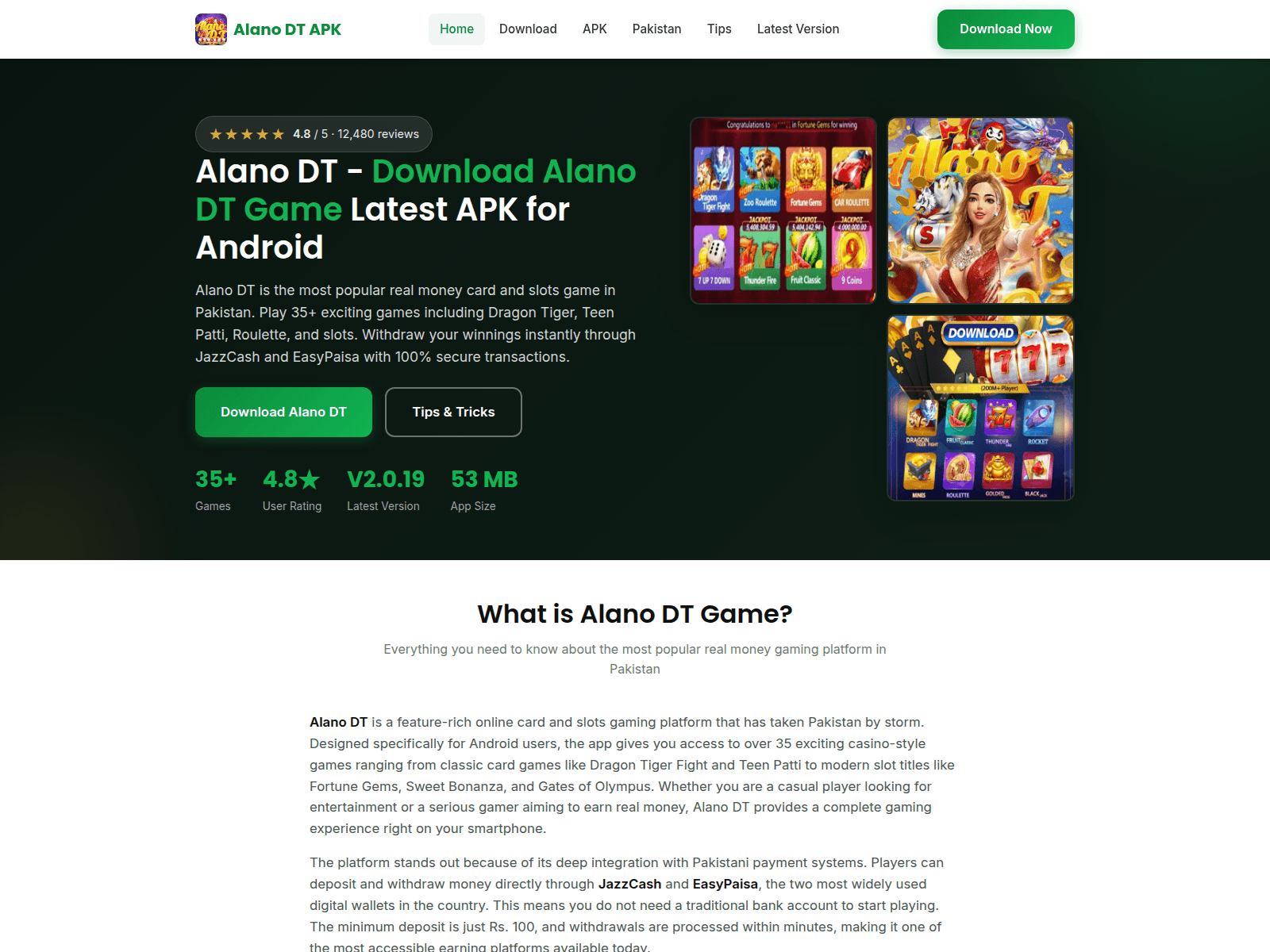 Screenshot of alanodt.com