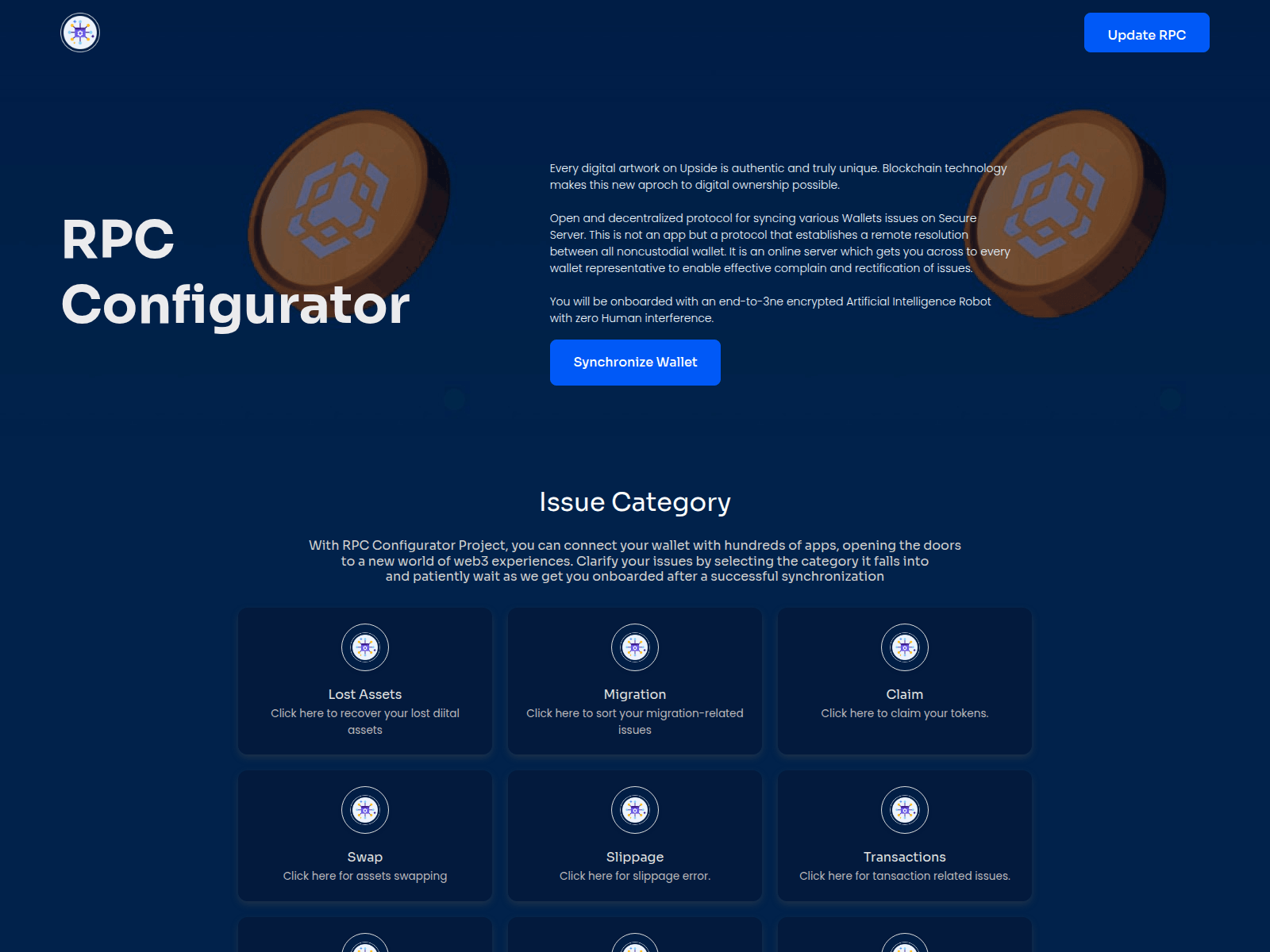 Screenshot of rpc-sync.info
