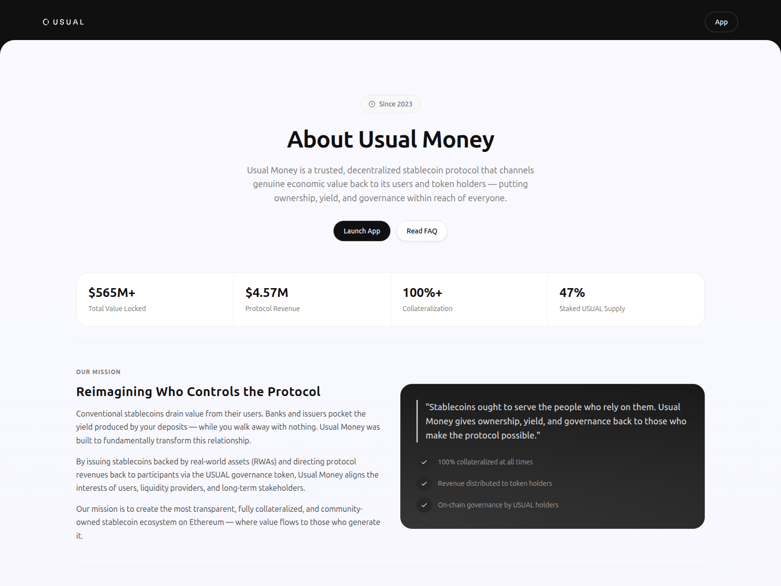 Screenshot of usualmoneys.com