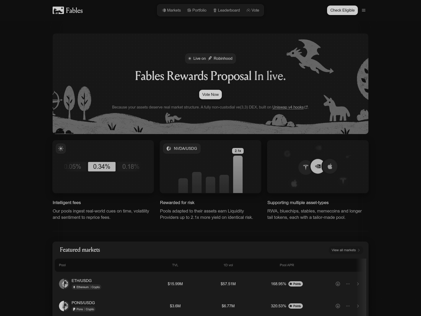 Screenshot of vote-fables.xyz