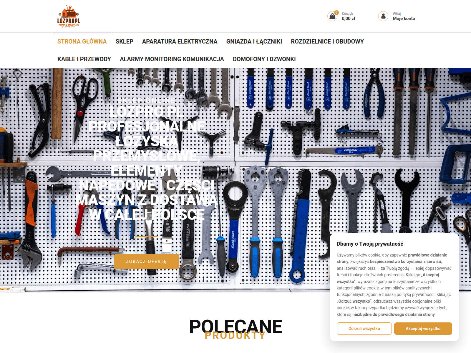 Screenshot of lozpropl.com