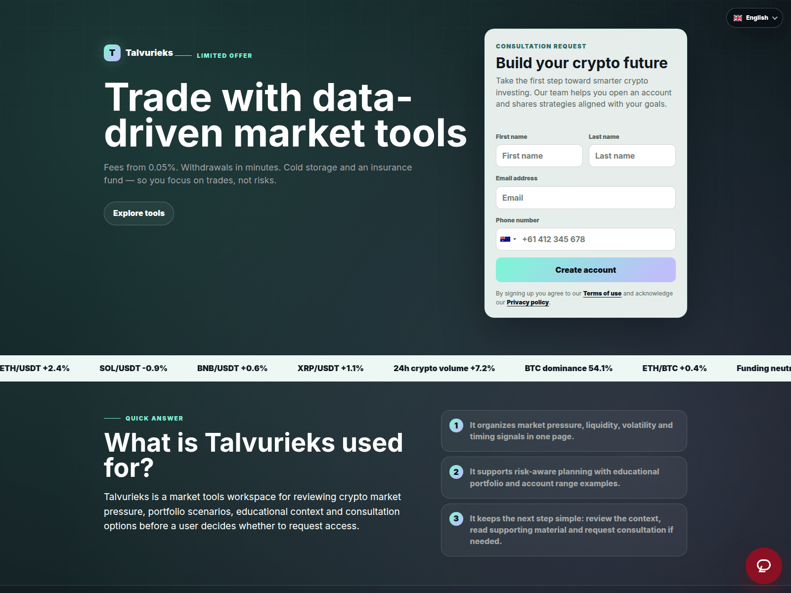 Screenshot of talvurieks-platform.com