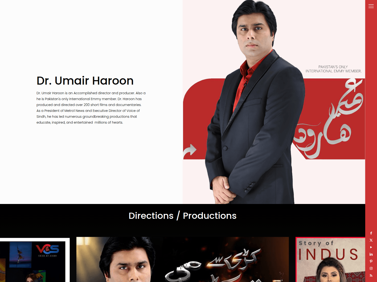 Screenshot of umairharoon.com