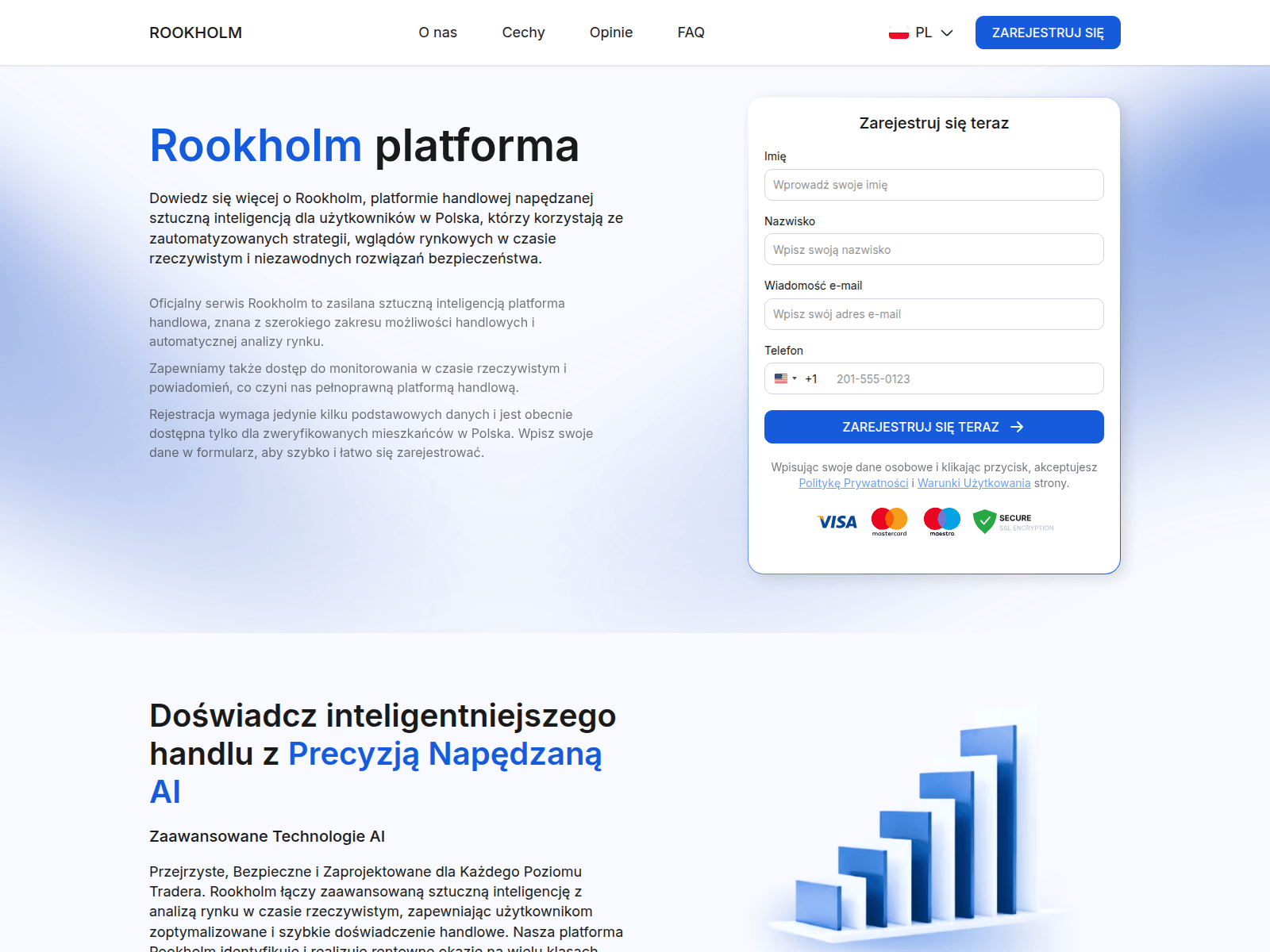 Screenshot of rookholm.com