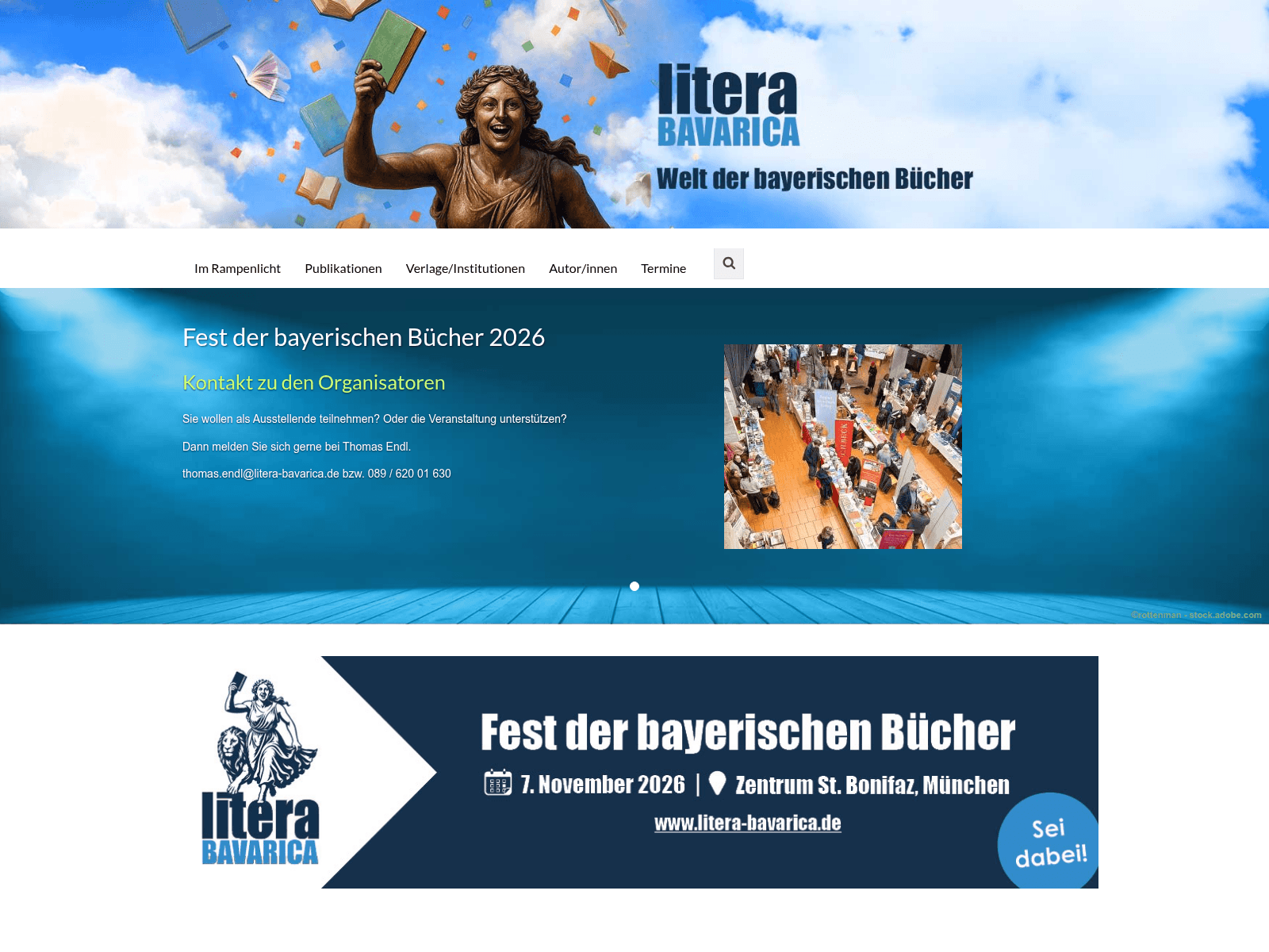 Screenshot of litera-bavarica.de