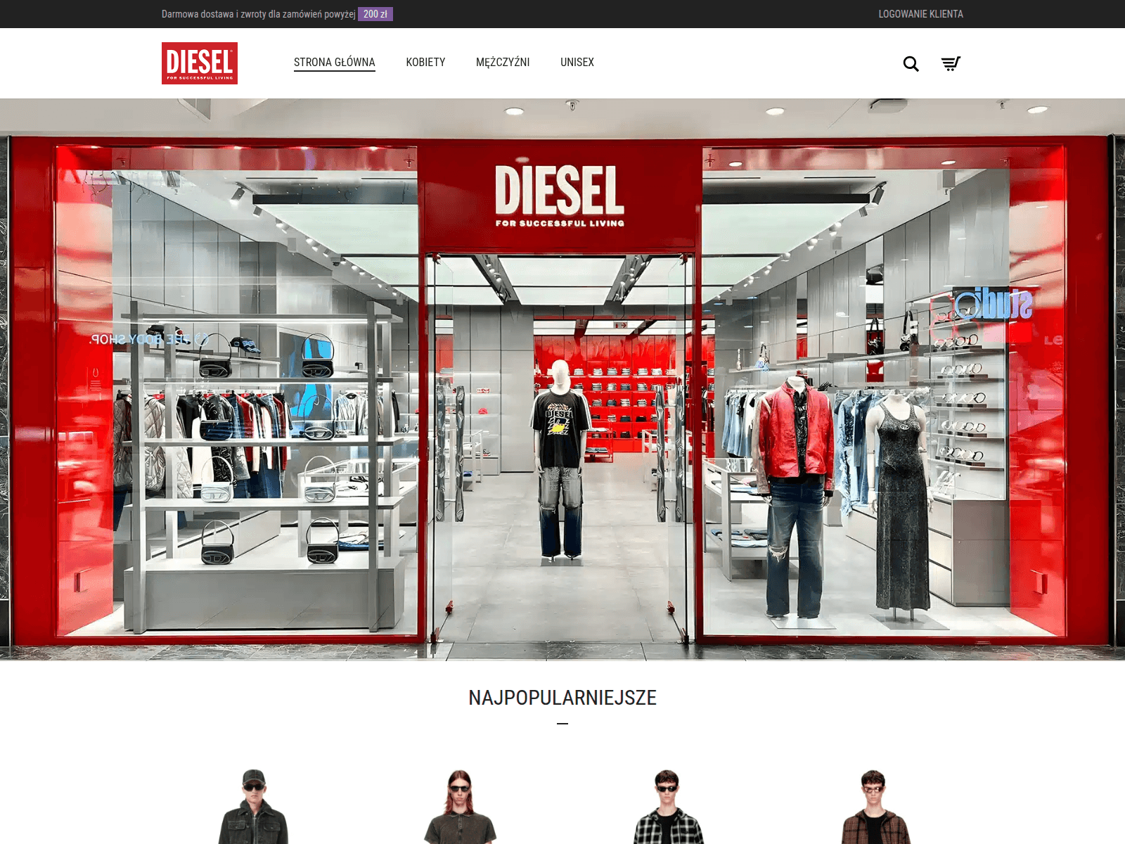 Screenshot of diesel-polska.pl