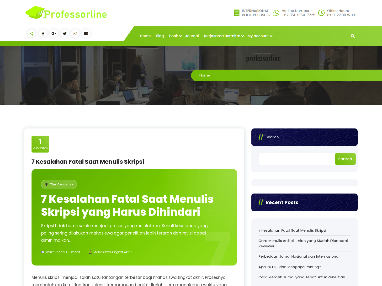 Screenshot of professorline.com
