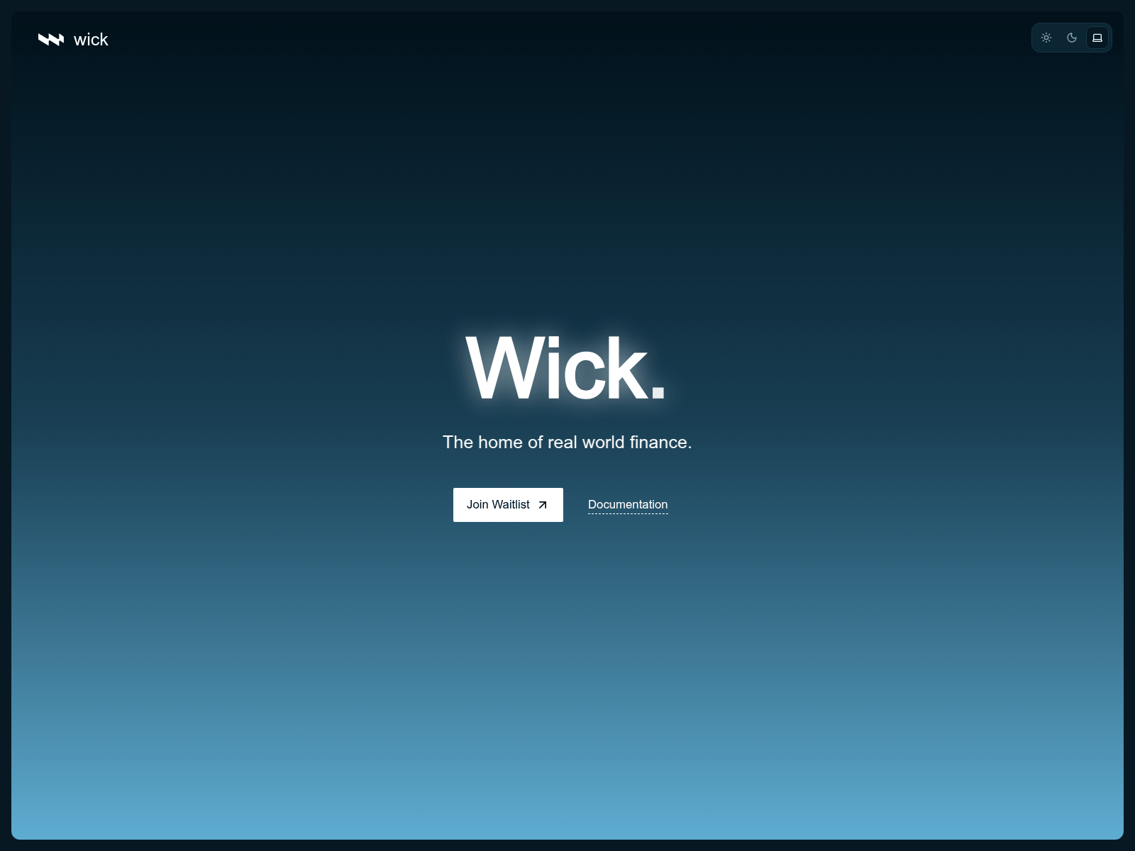Screenshot of wick.run