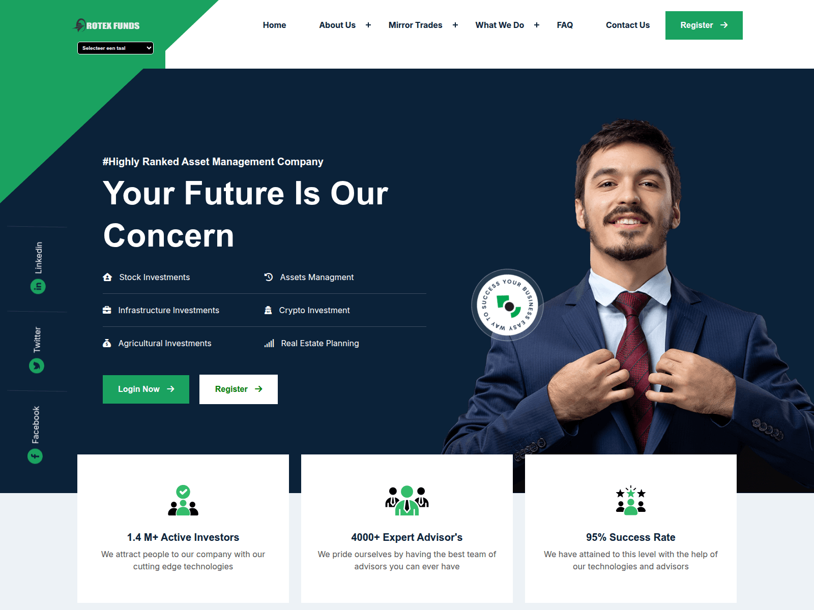 Screenshot of rotex-funds.com