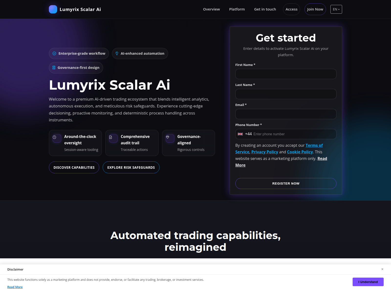 Screenshot of lumyrixscalaraipro.com