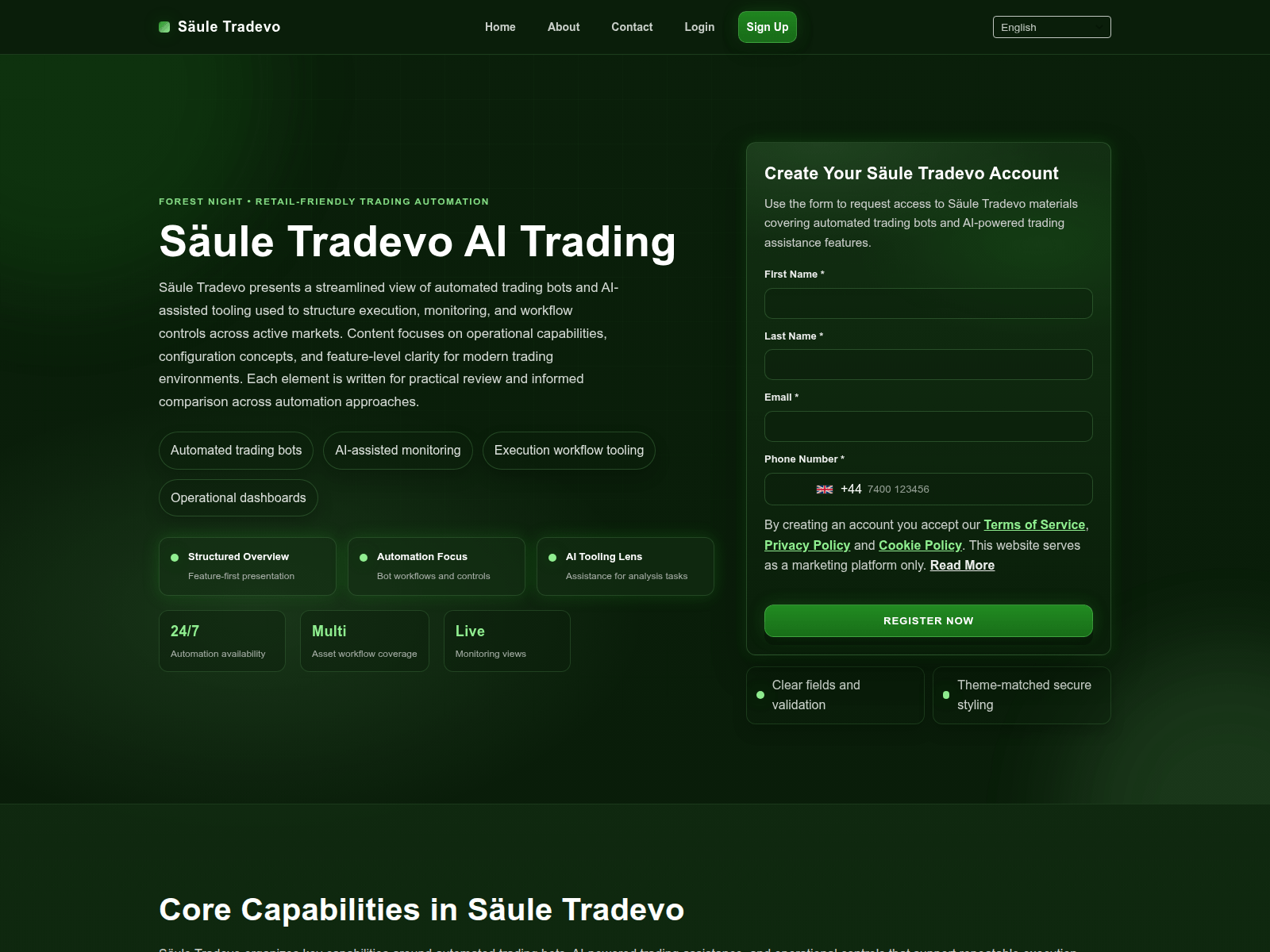 Screenshot of sauletradevo-system.com
