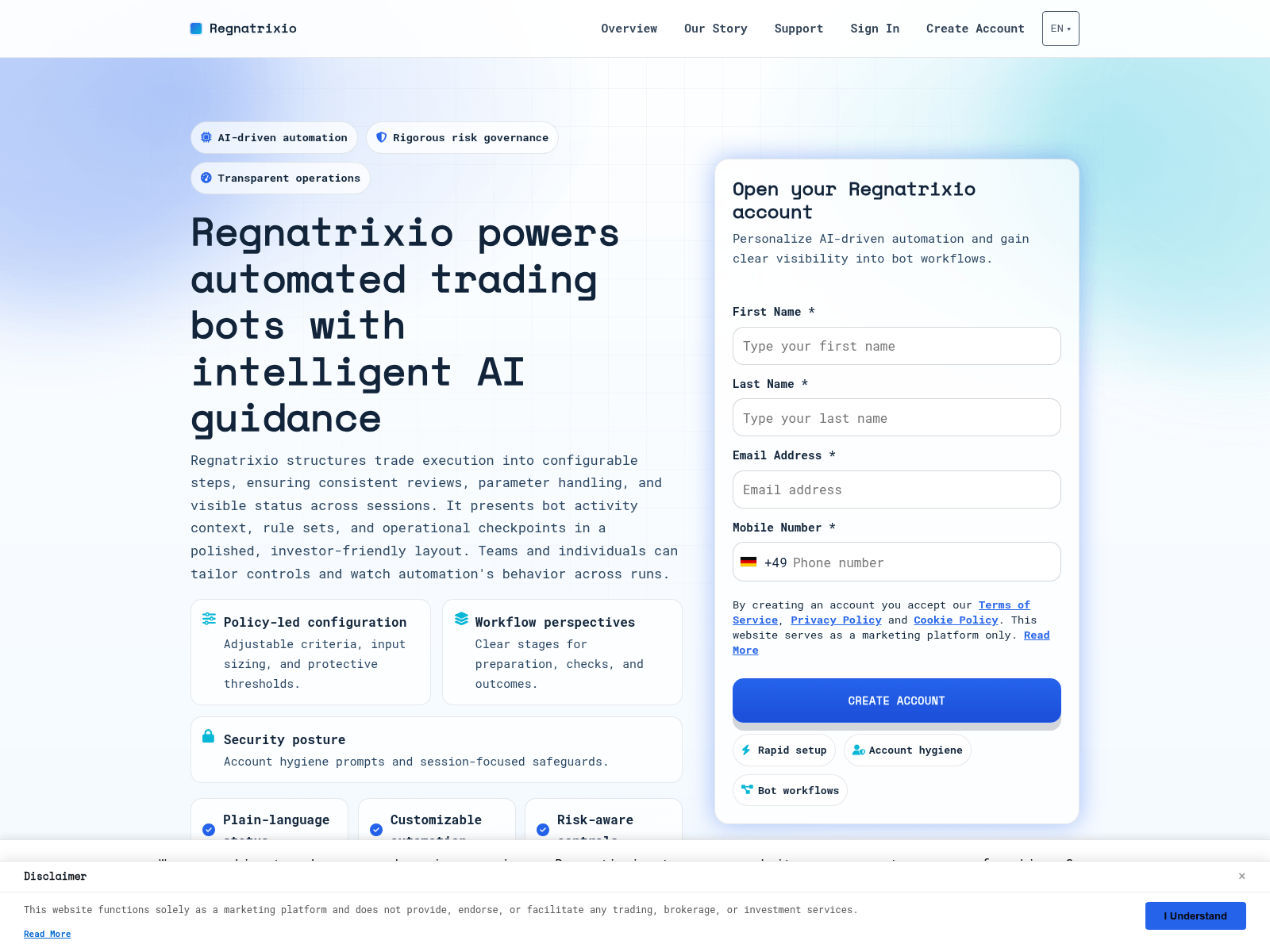 Screenshot of regnatrixio-solution.com