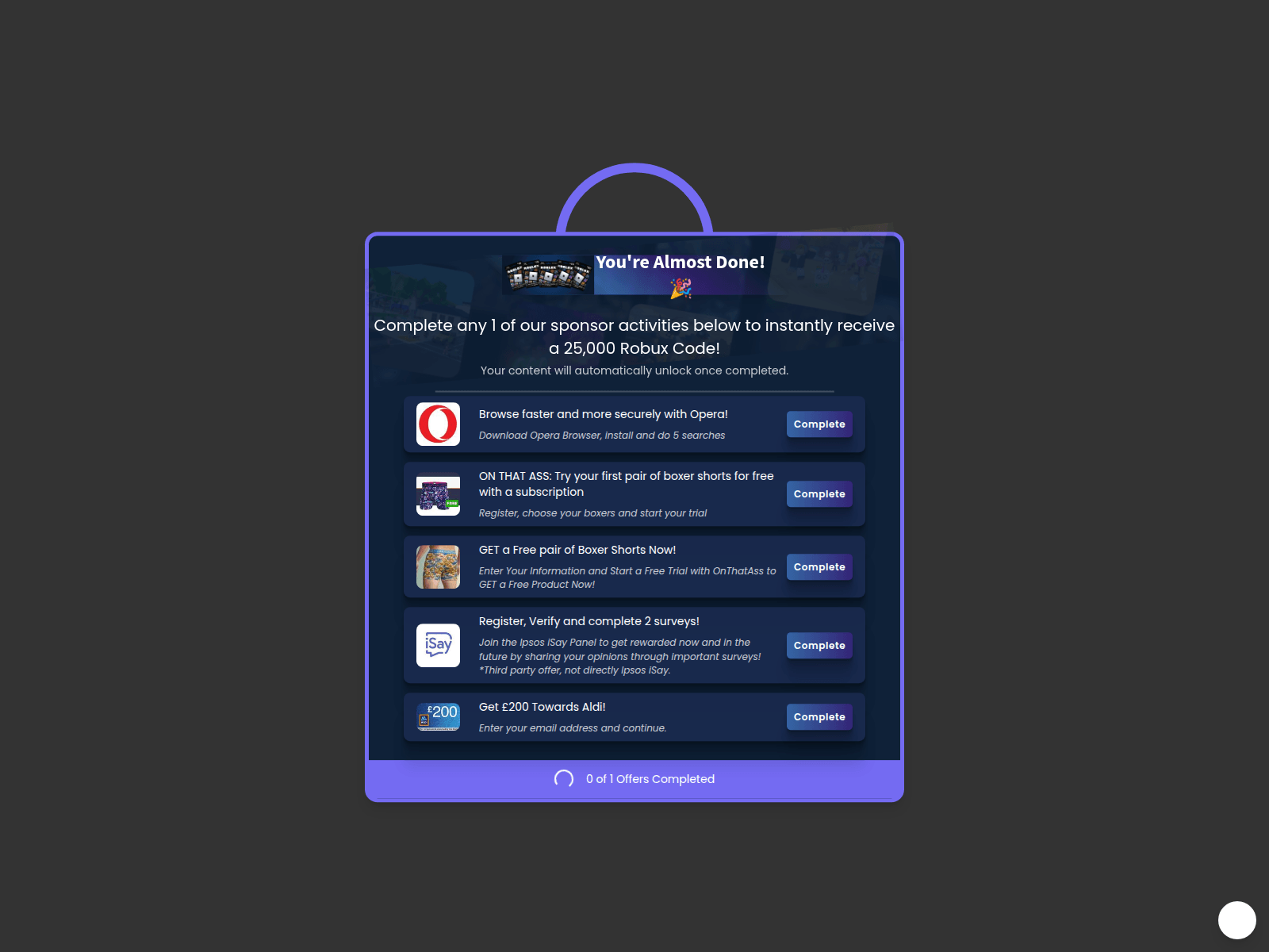 Screenshot of offertrk.org
