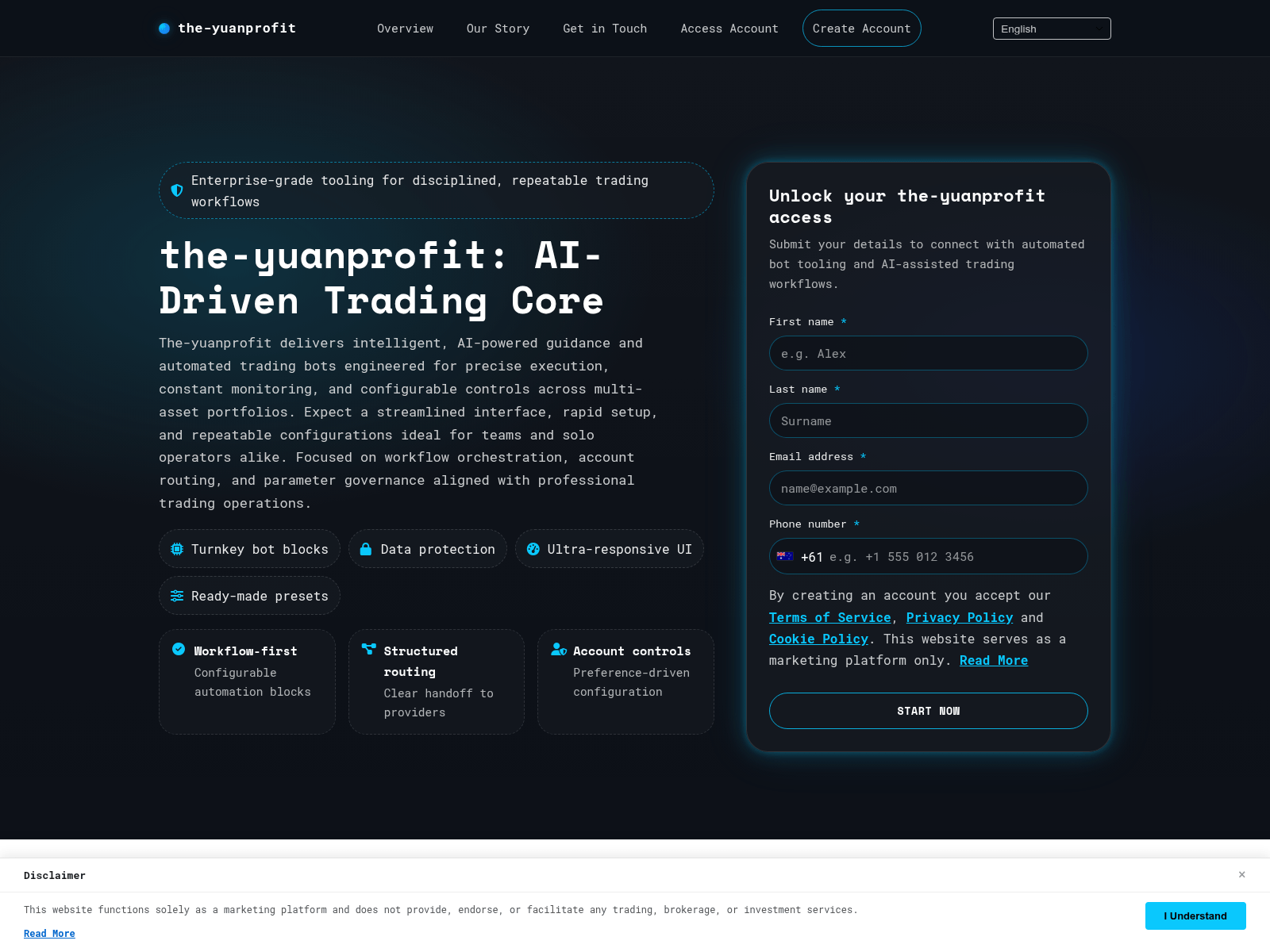 Screenshot of the-yuanprofit.com