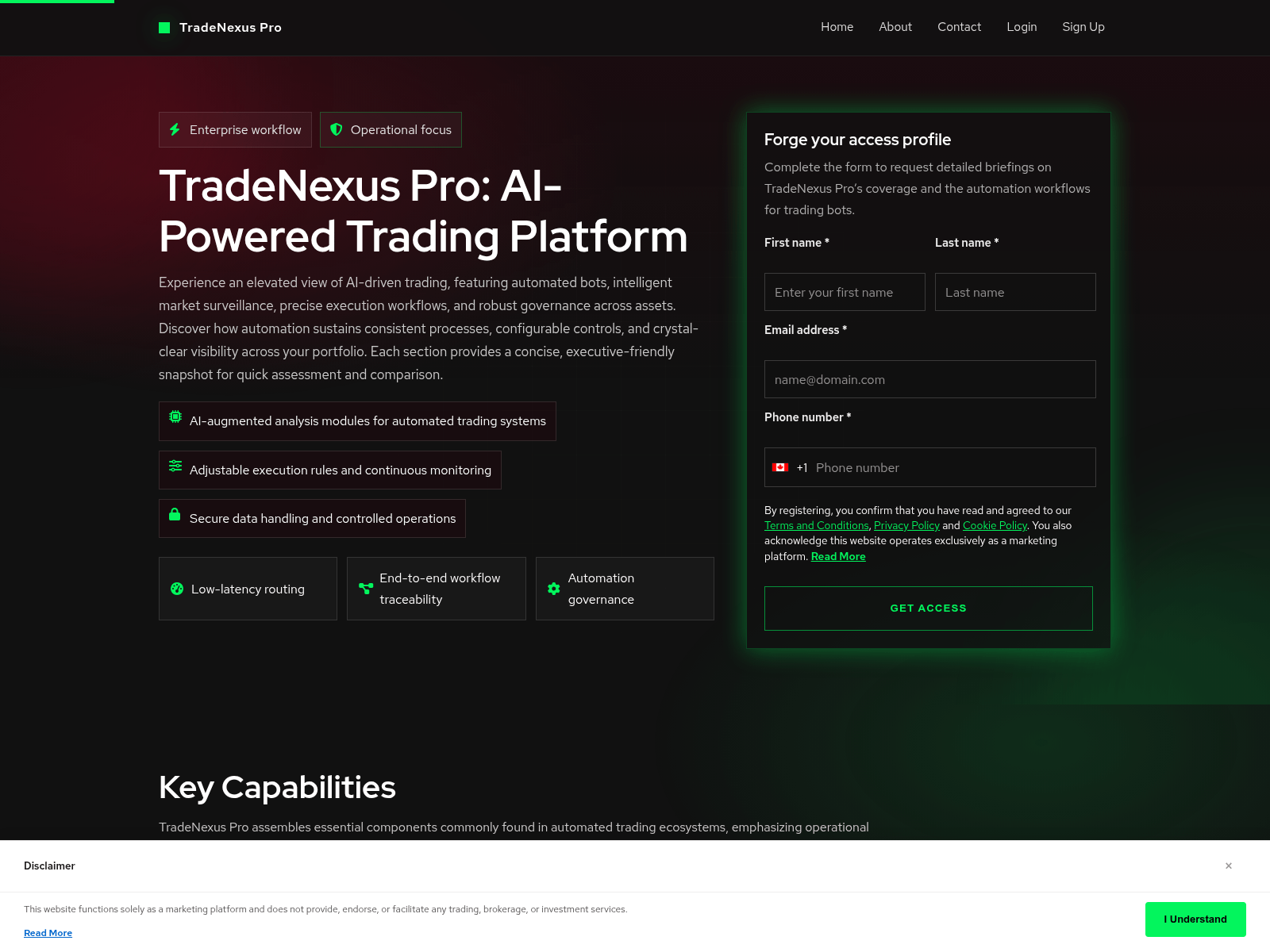 Screenshot of tradenexus-9-gpt.com