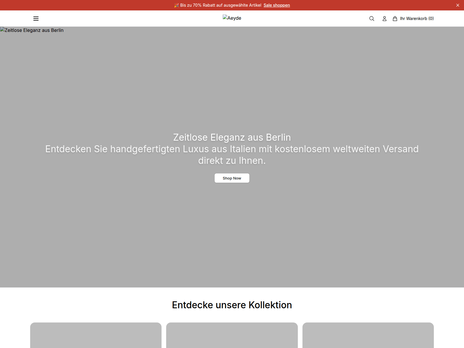 Screenshot of aeydeshop.shop