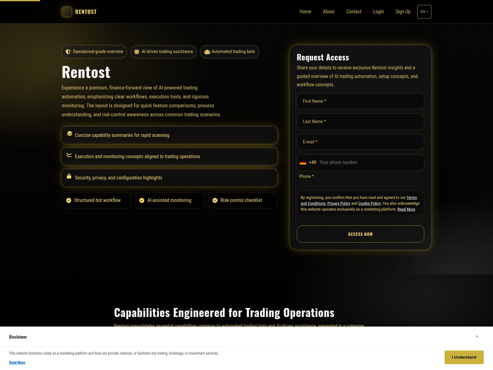 Screenshot of rentostsoft.digital