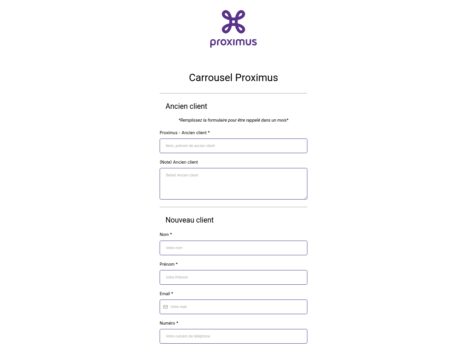 Screenshot of proximus-client.was-systems.com
