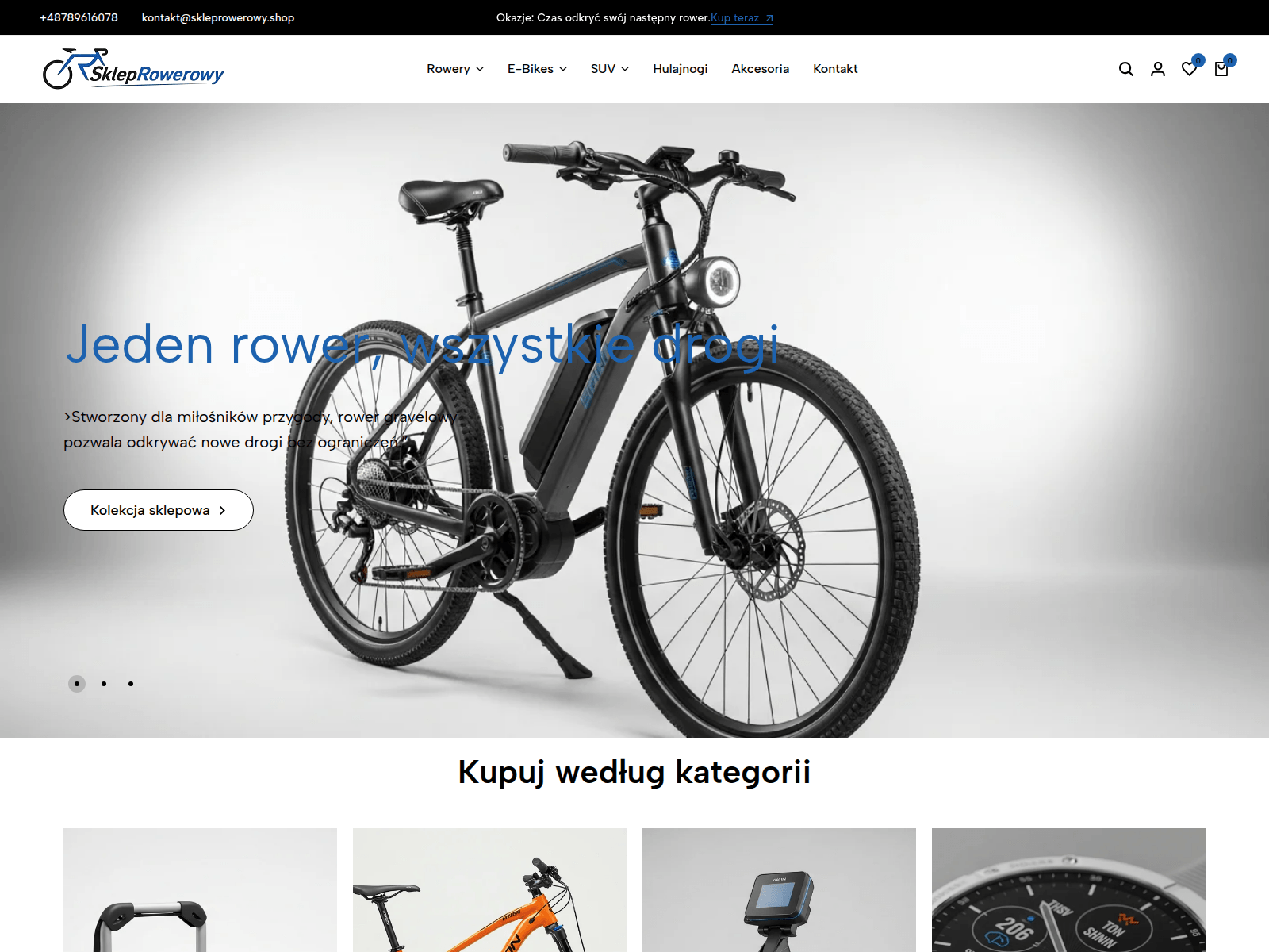 Screenshot of skleprowerowy.shop