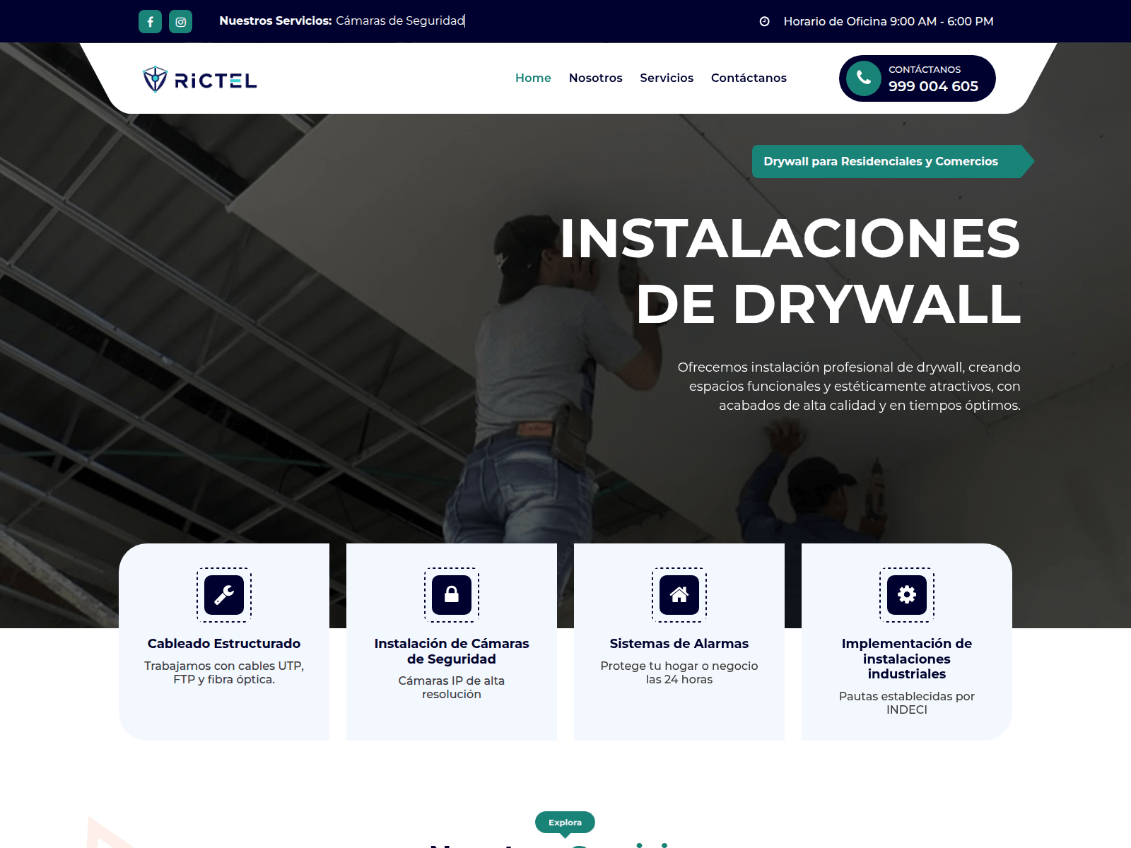 Screenshot of rictel.pe