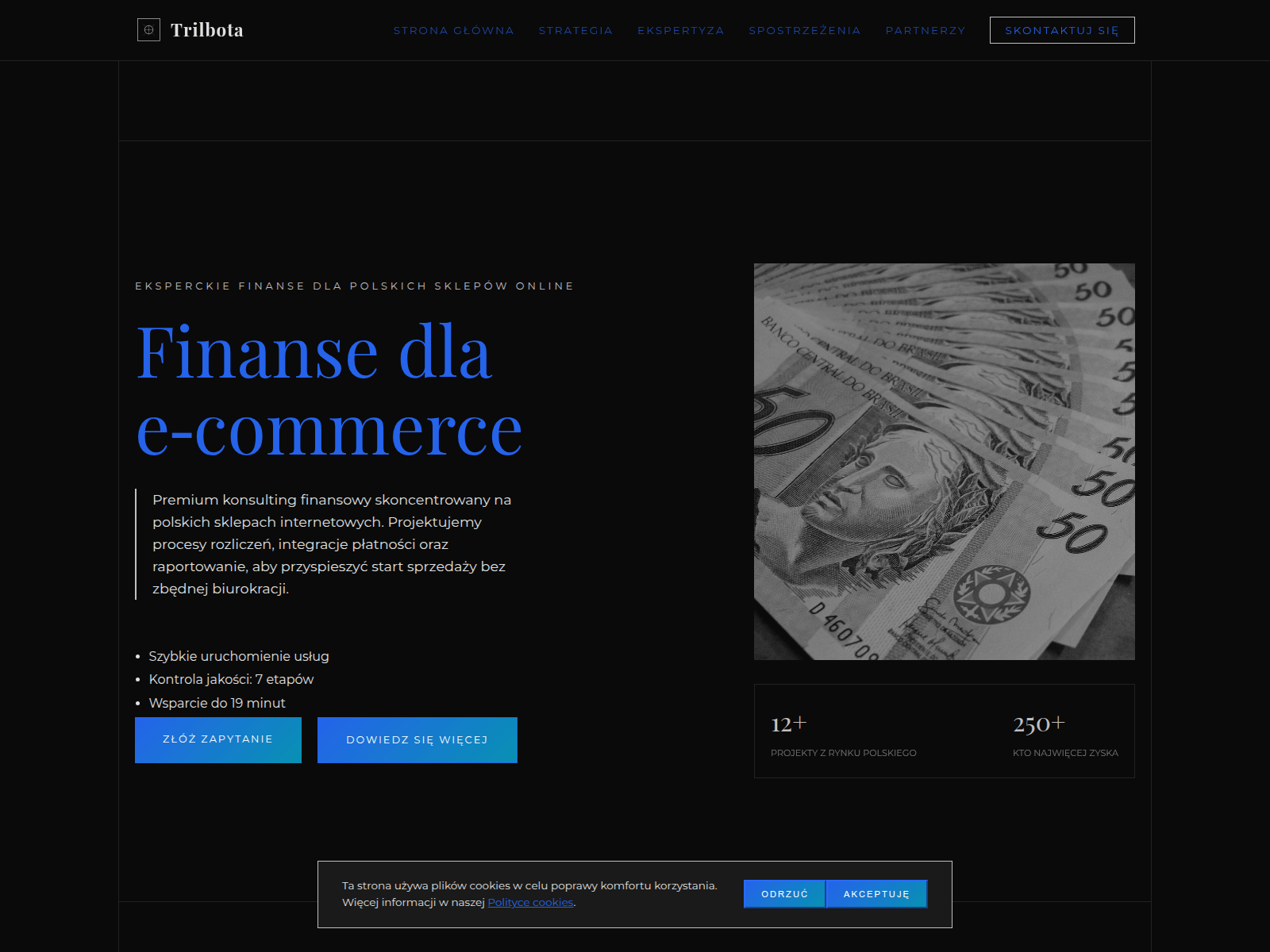 Screenshot of trilbota.site