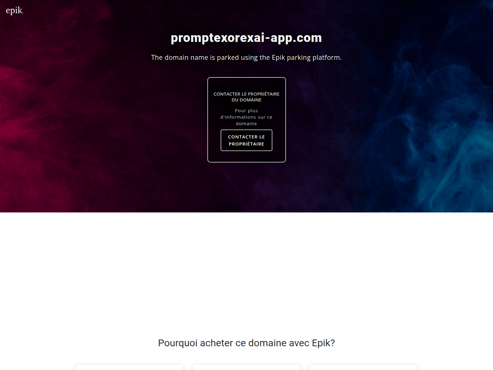 Screenshot of promptexorexai-app.com