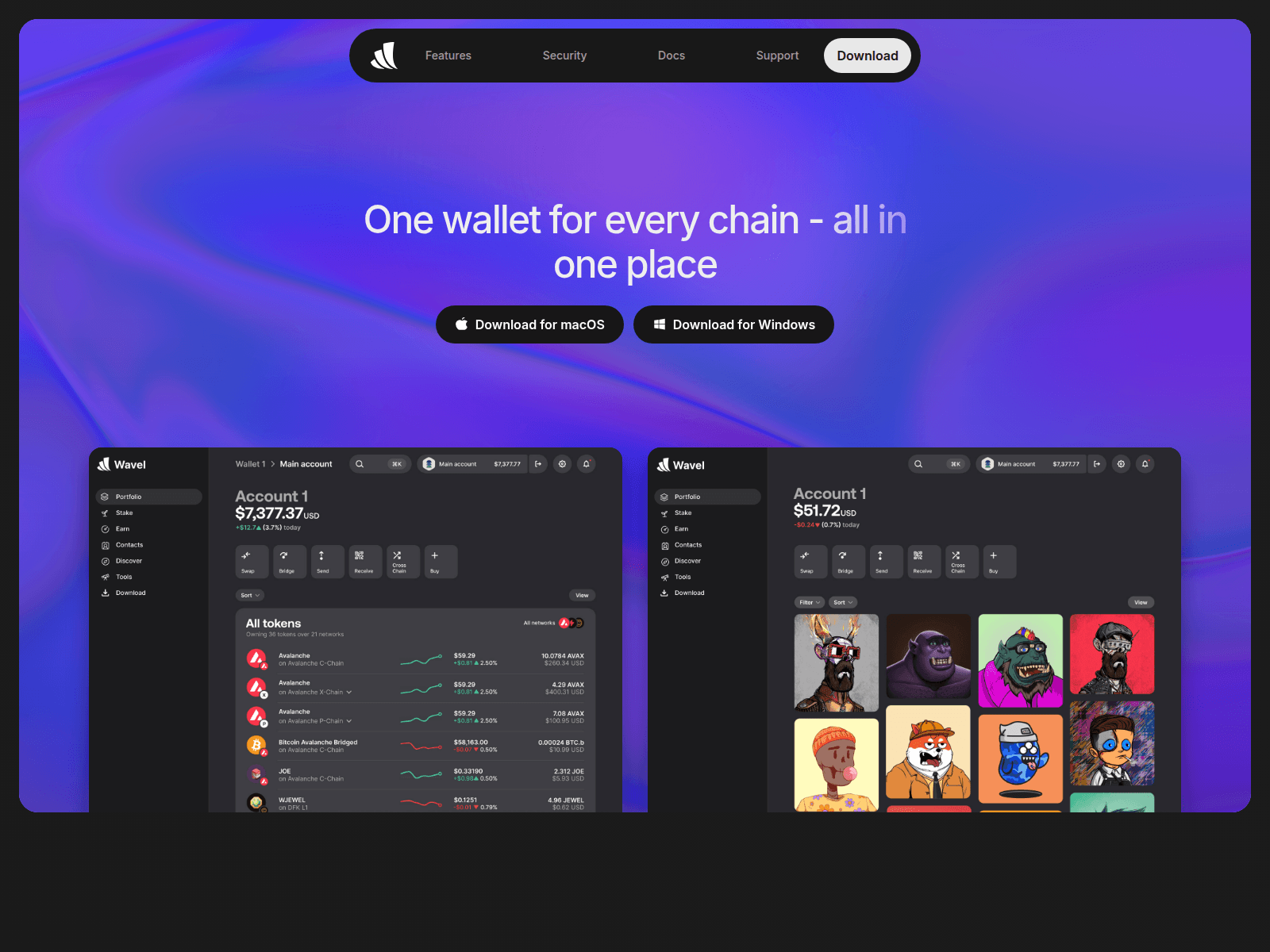 Screenshot of wavel.app
