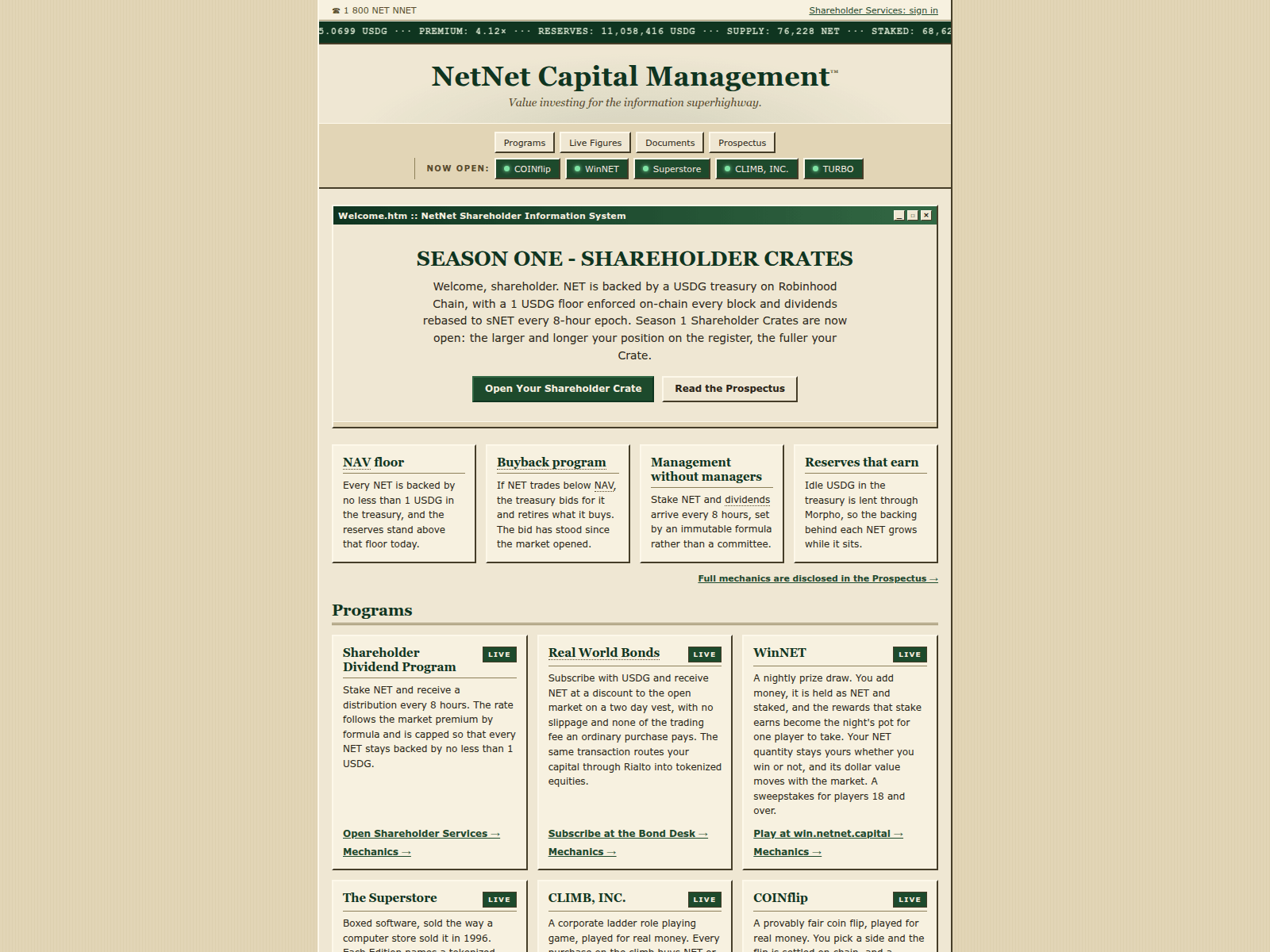 Screenshot of netnetcapitallaunch.com