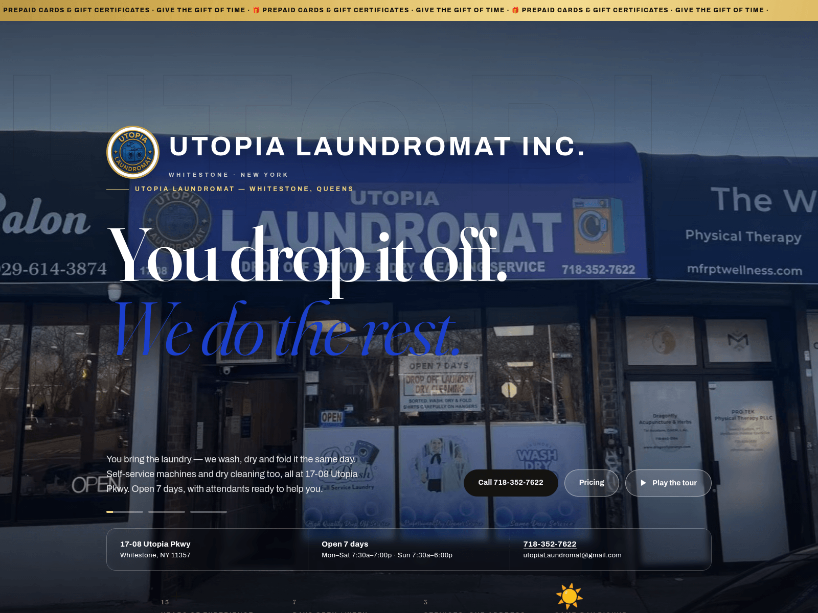 Screenshot of utopialaundromatusa.com