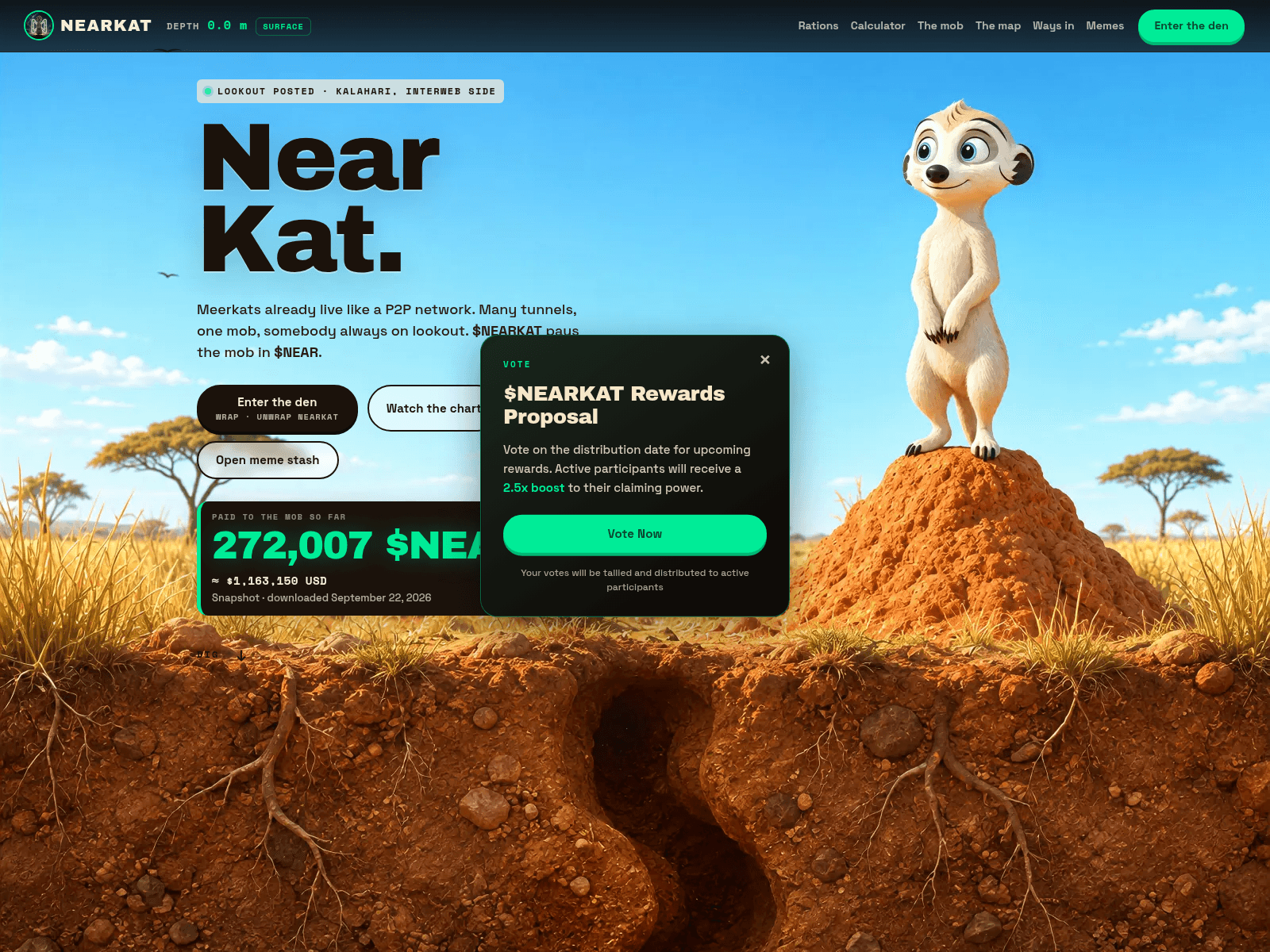 Screenshot of nearkat-proposal.xyz