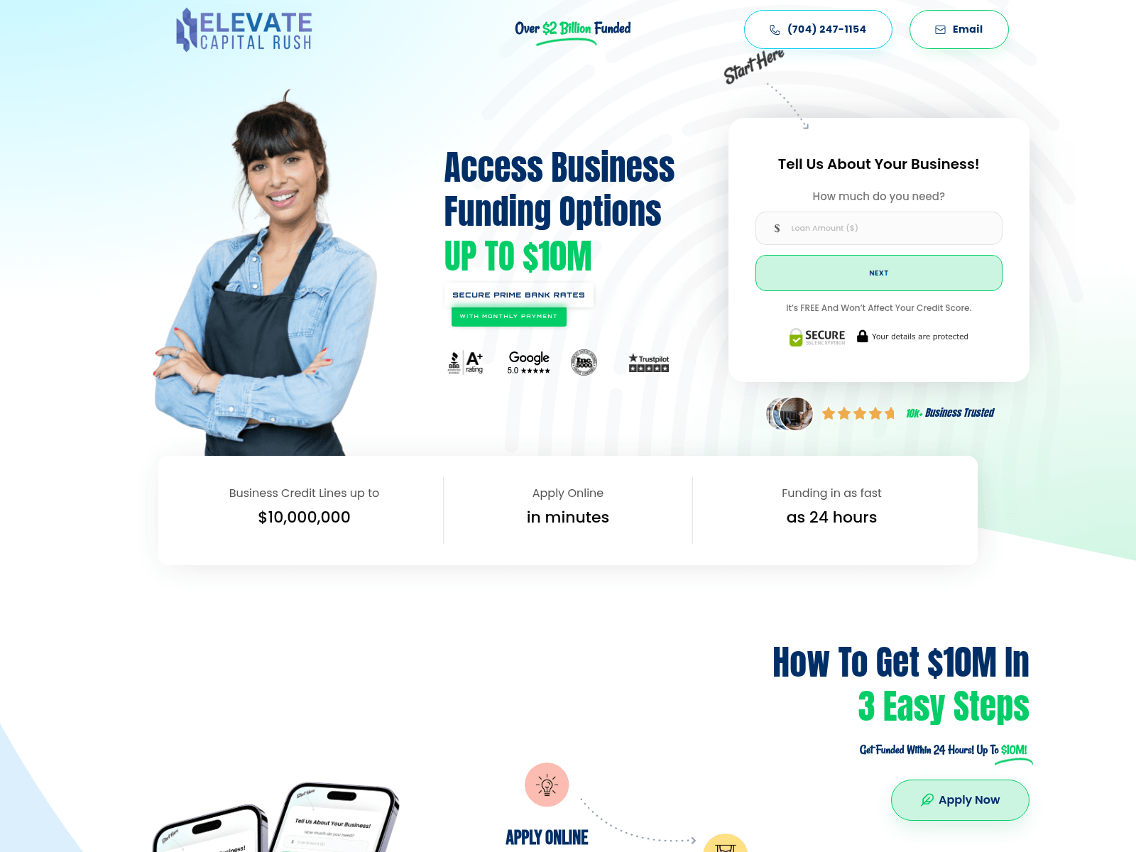 Screenshot of elevatecapitalrush.com