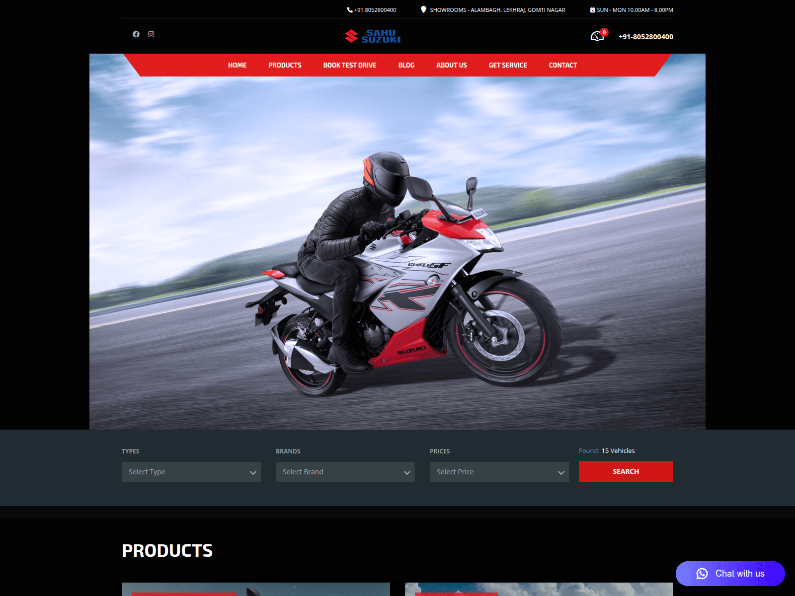 Screenshot of sahusuzuki.in