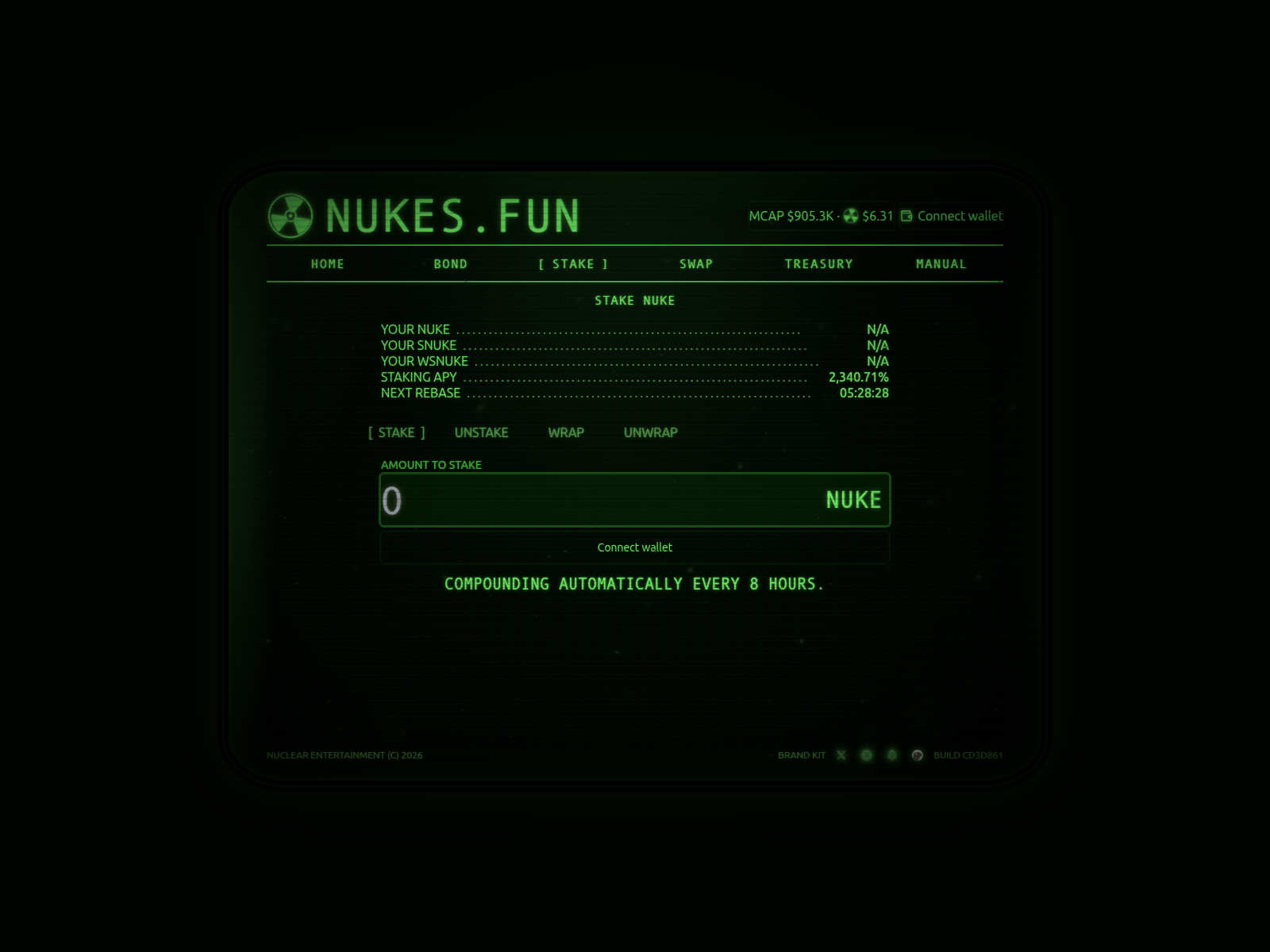 Screenshot of nukes.digital