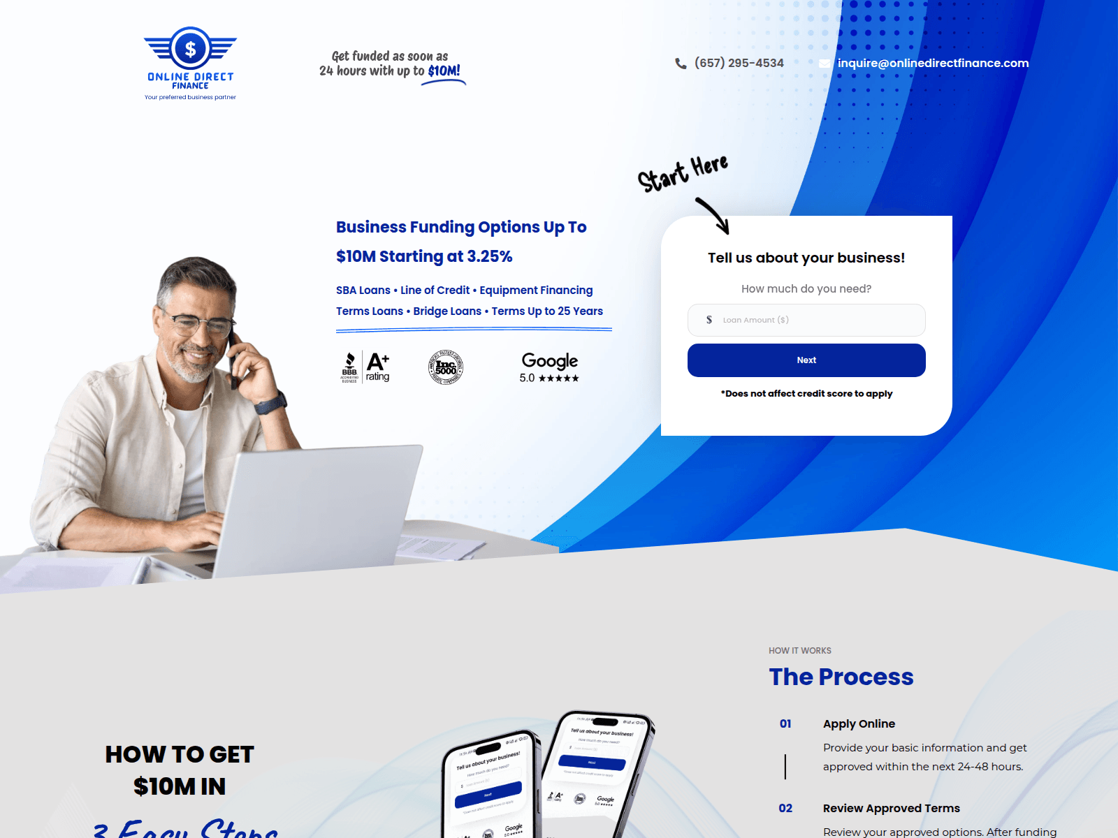 Screenshot of onlinedirectfinance.com