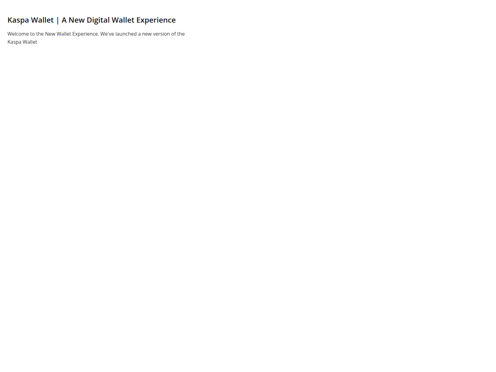 Screenshot of wallet-kaspanet.net