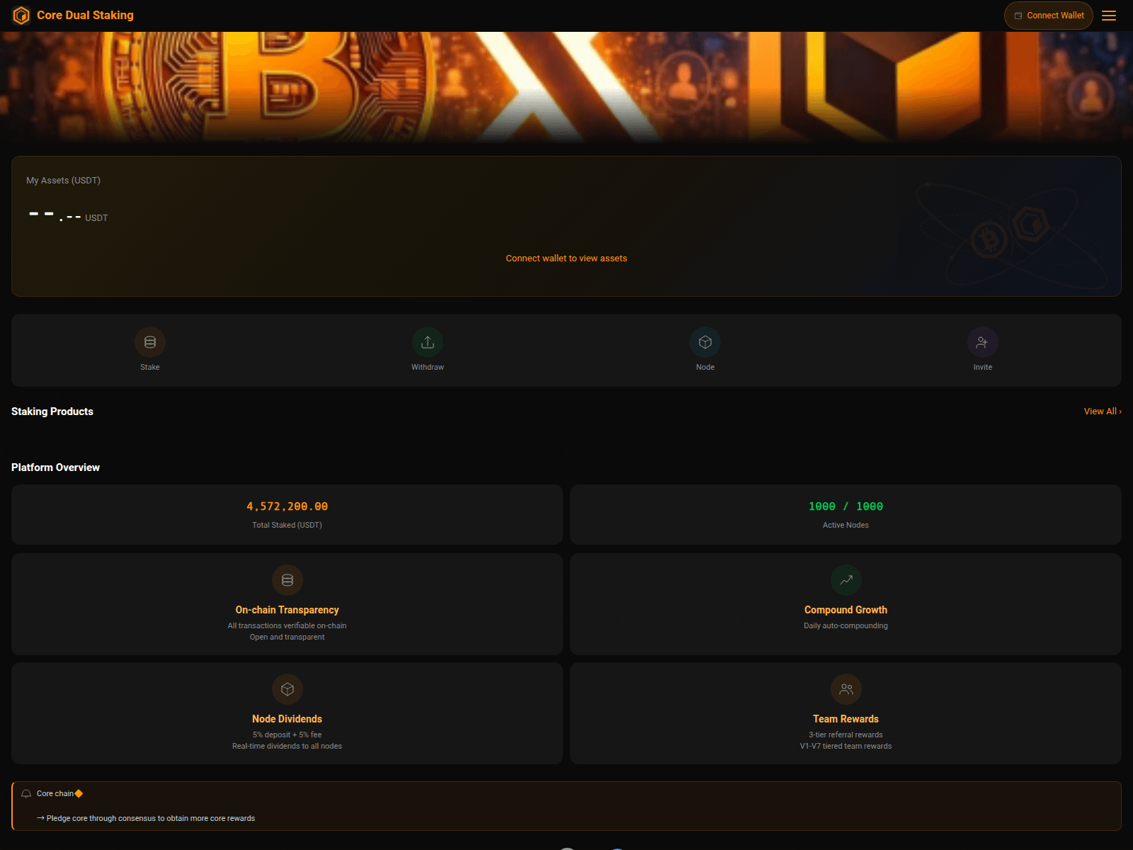 Screenshot of coredao-staking.org
