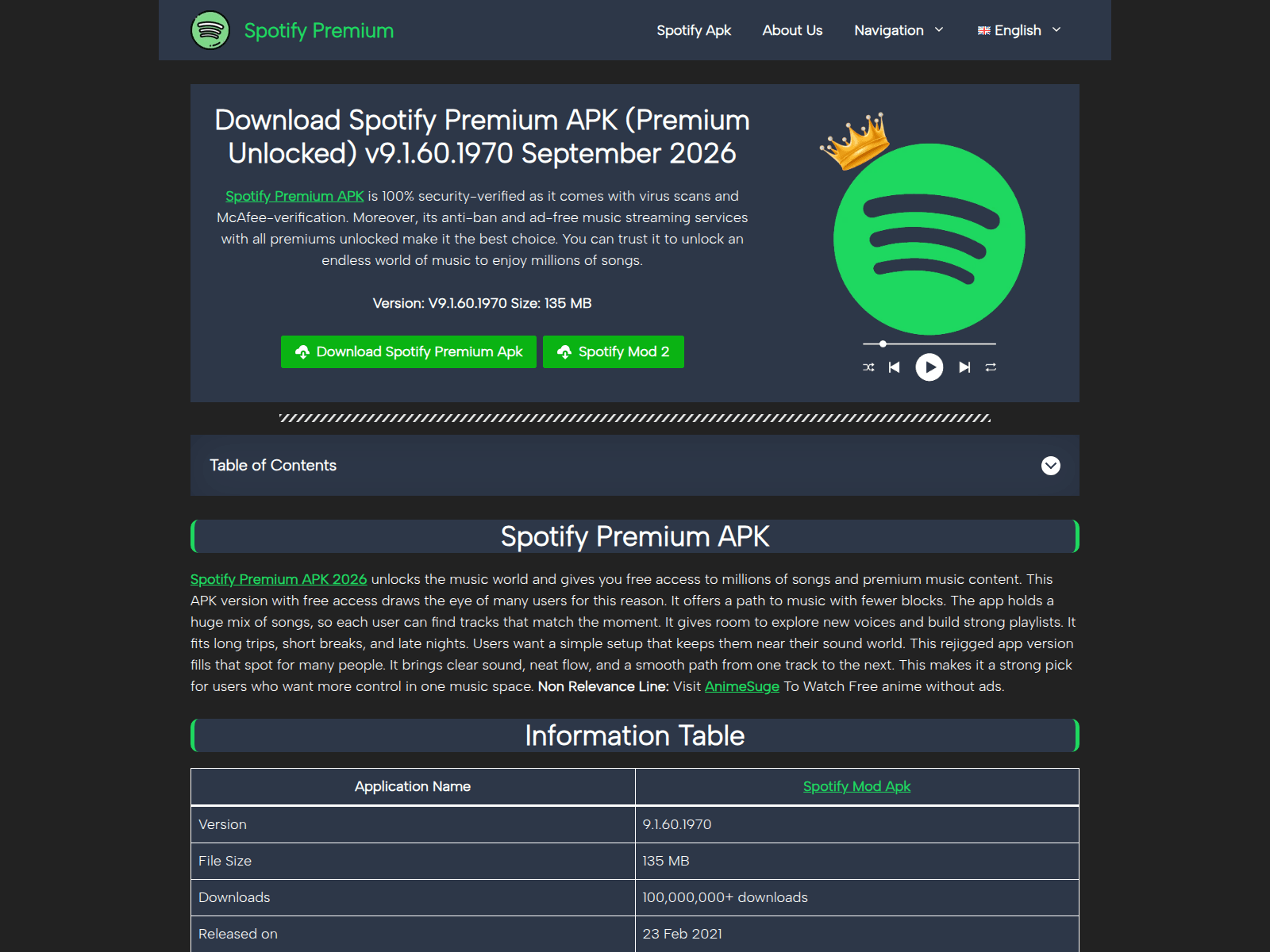 Screenshot of spotify.org.in
