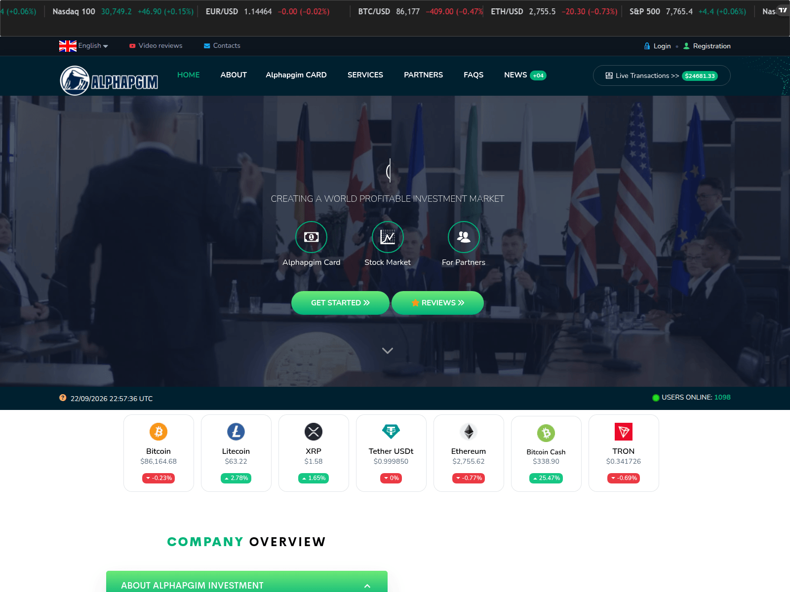 Screenshot of fx-alphapgims.online