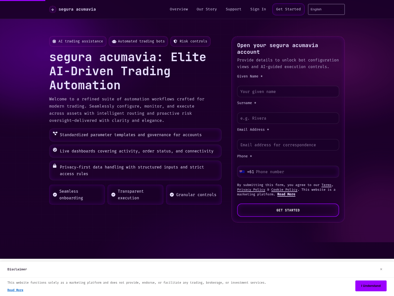 Screenshot of segura-acumavia.digital