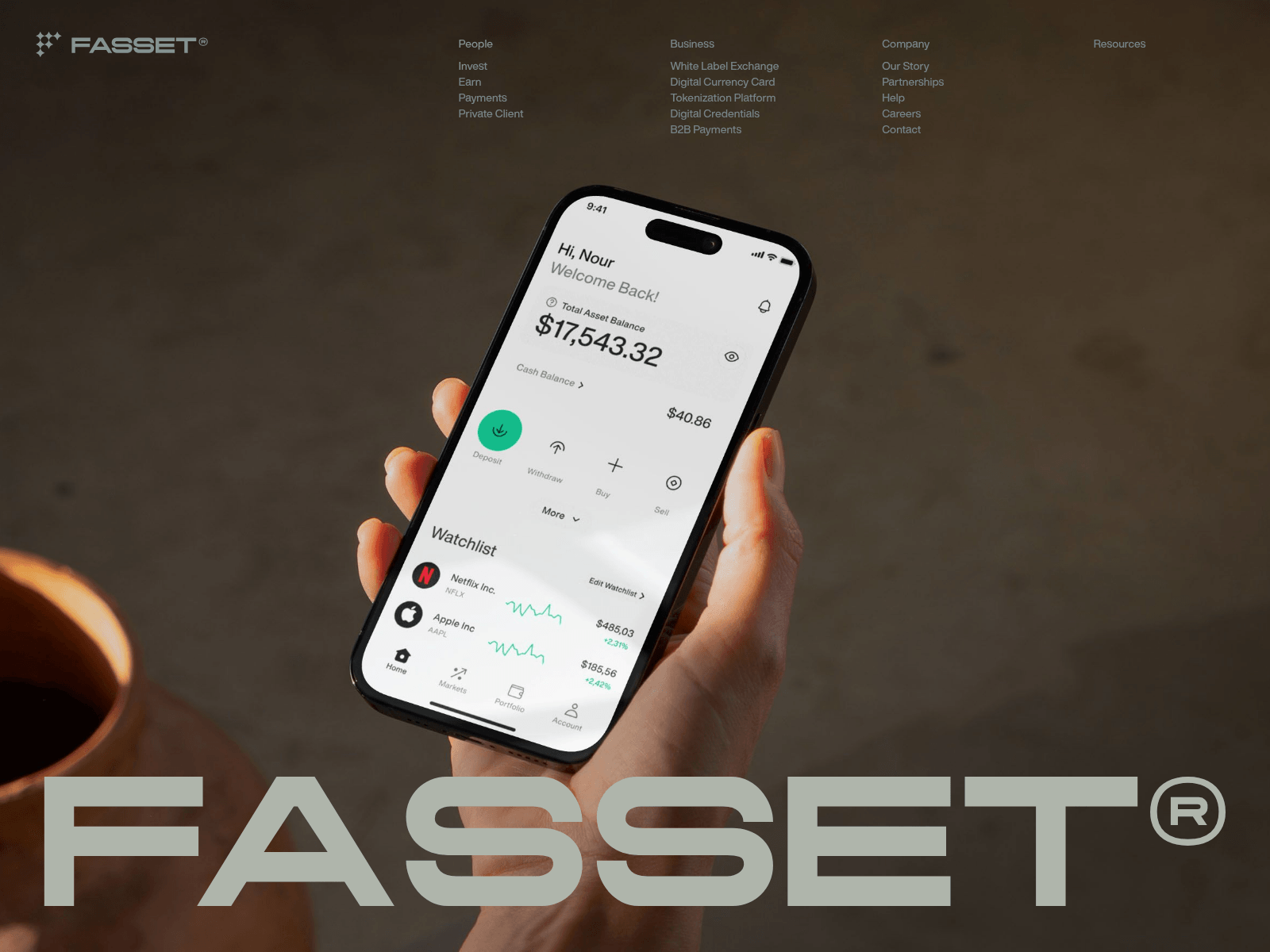 Screenshot of fasset.non-linear.studio