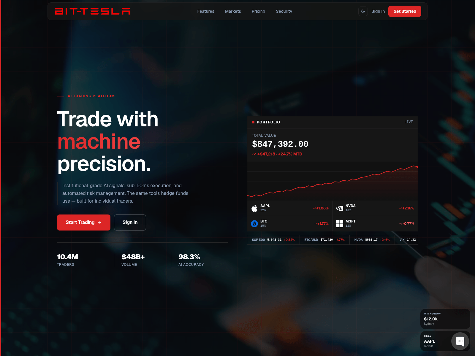 Screenshot of quantumtraderlink.com
