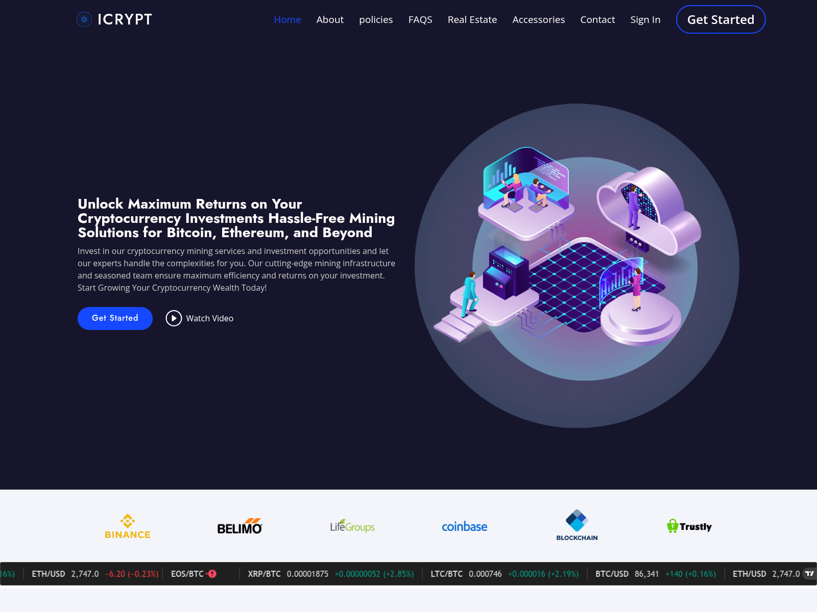 Screenshot of icrypttrade.org