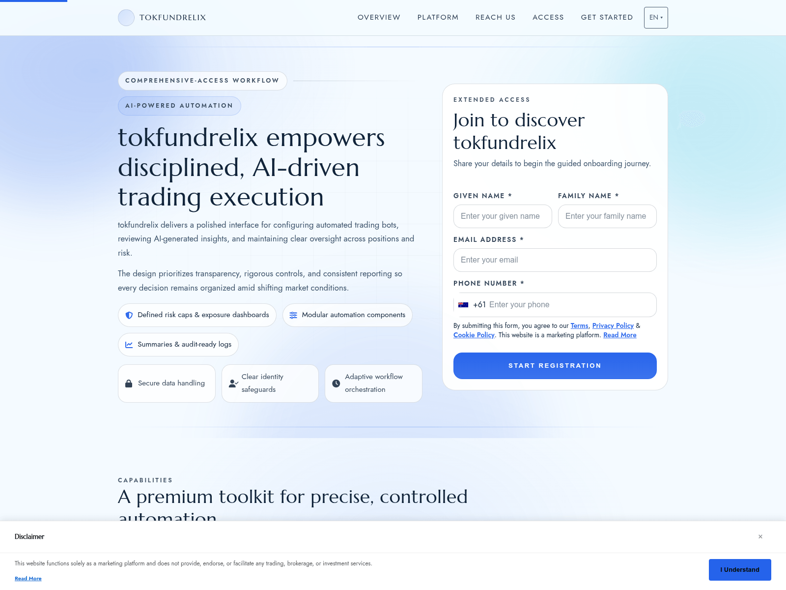 Screenshot of tokfundrelixsolution.com