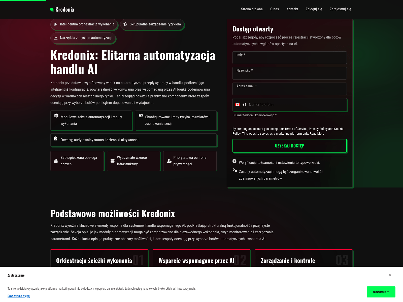 Screenshot of kredonix.digital